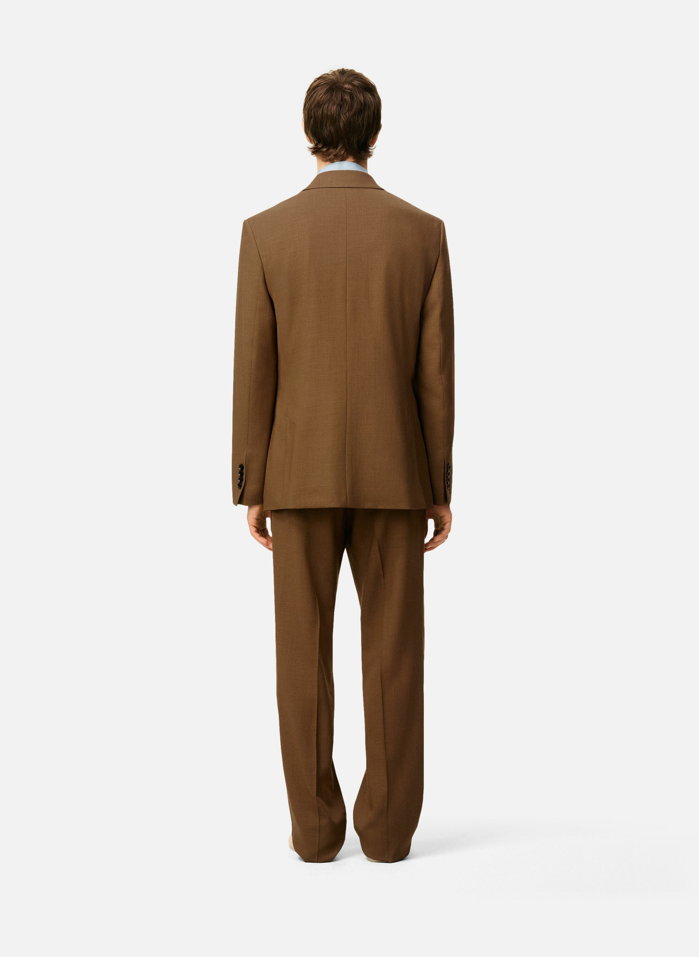 Veste croisée  en laine AMI PARIS Marron