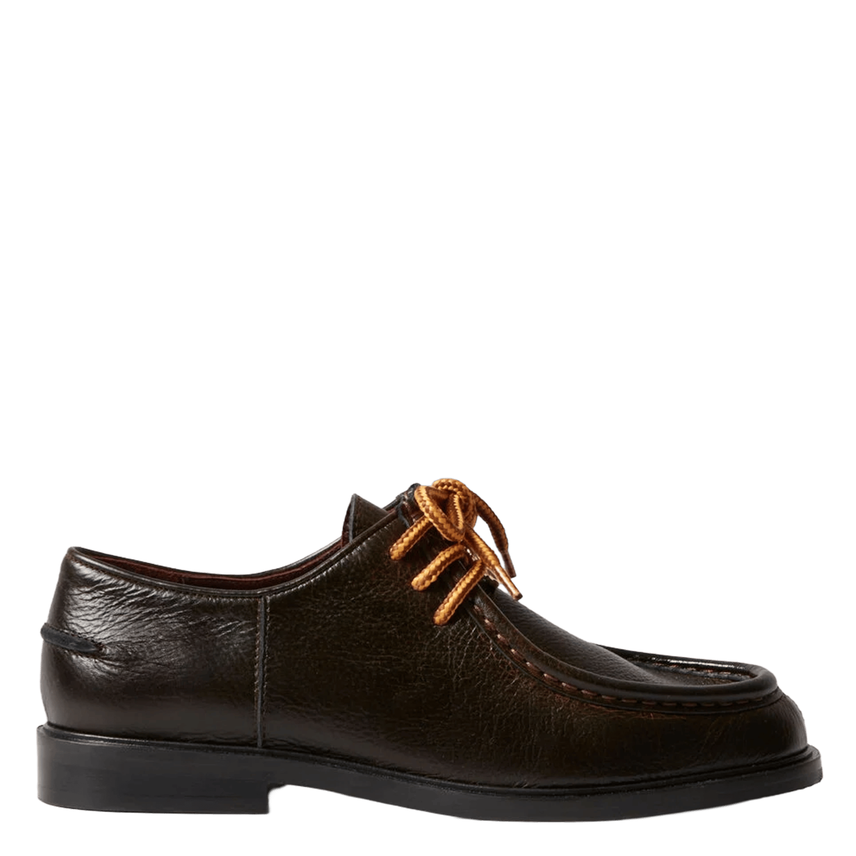 Mocassins unis à lacets en cuir aikovintage CLAUDIE PIERLOT Marron