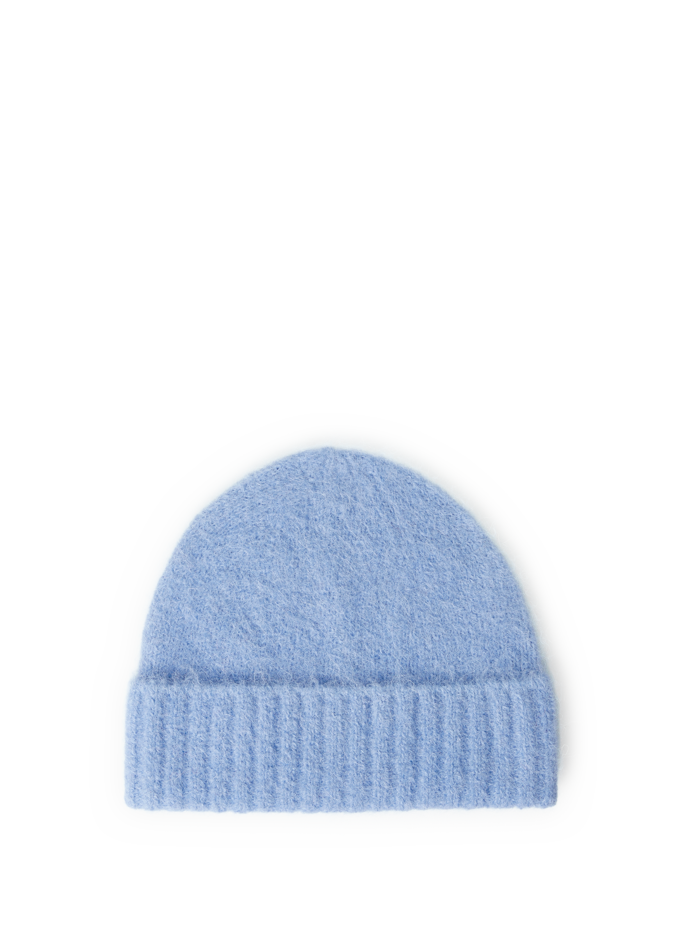 SAMSOE SAMSOE Bonnet en laine d'alpaga mélangée Bleu