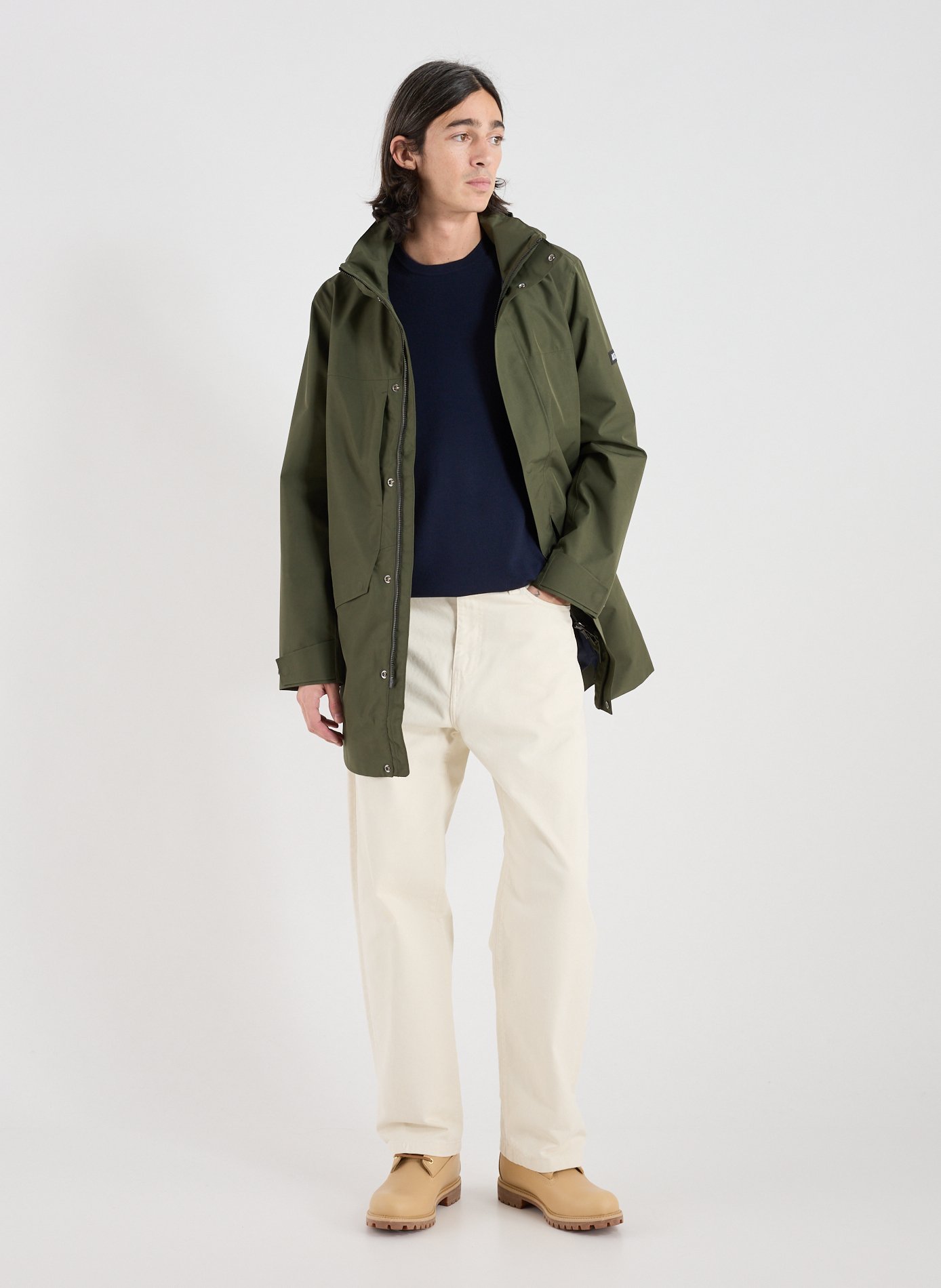 Parka imperméable à capuche AIGLE Kaki