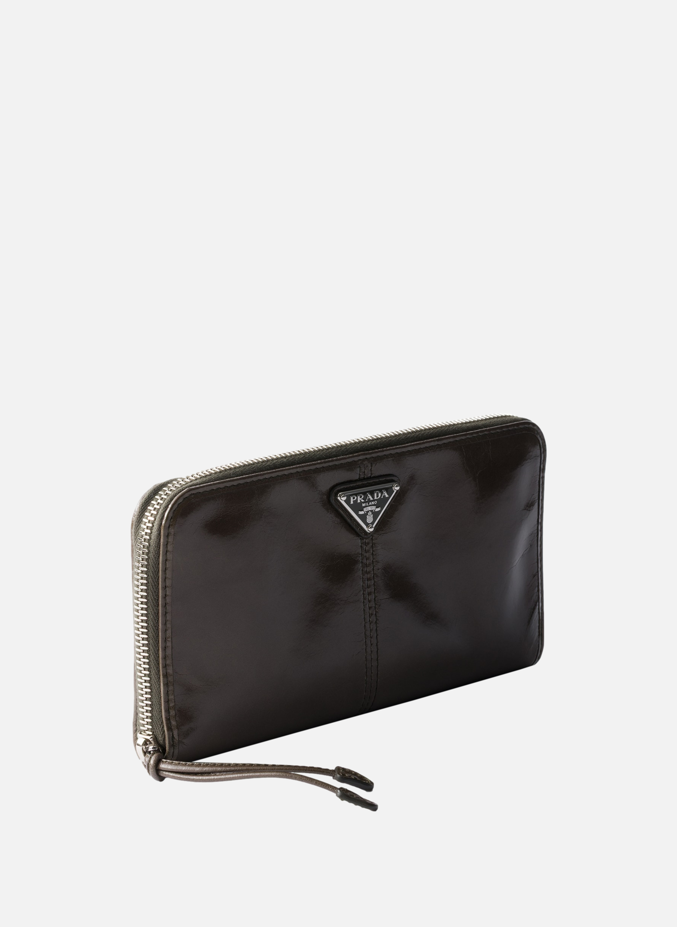 Portefeuille en cuir PRADA Vert