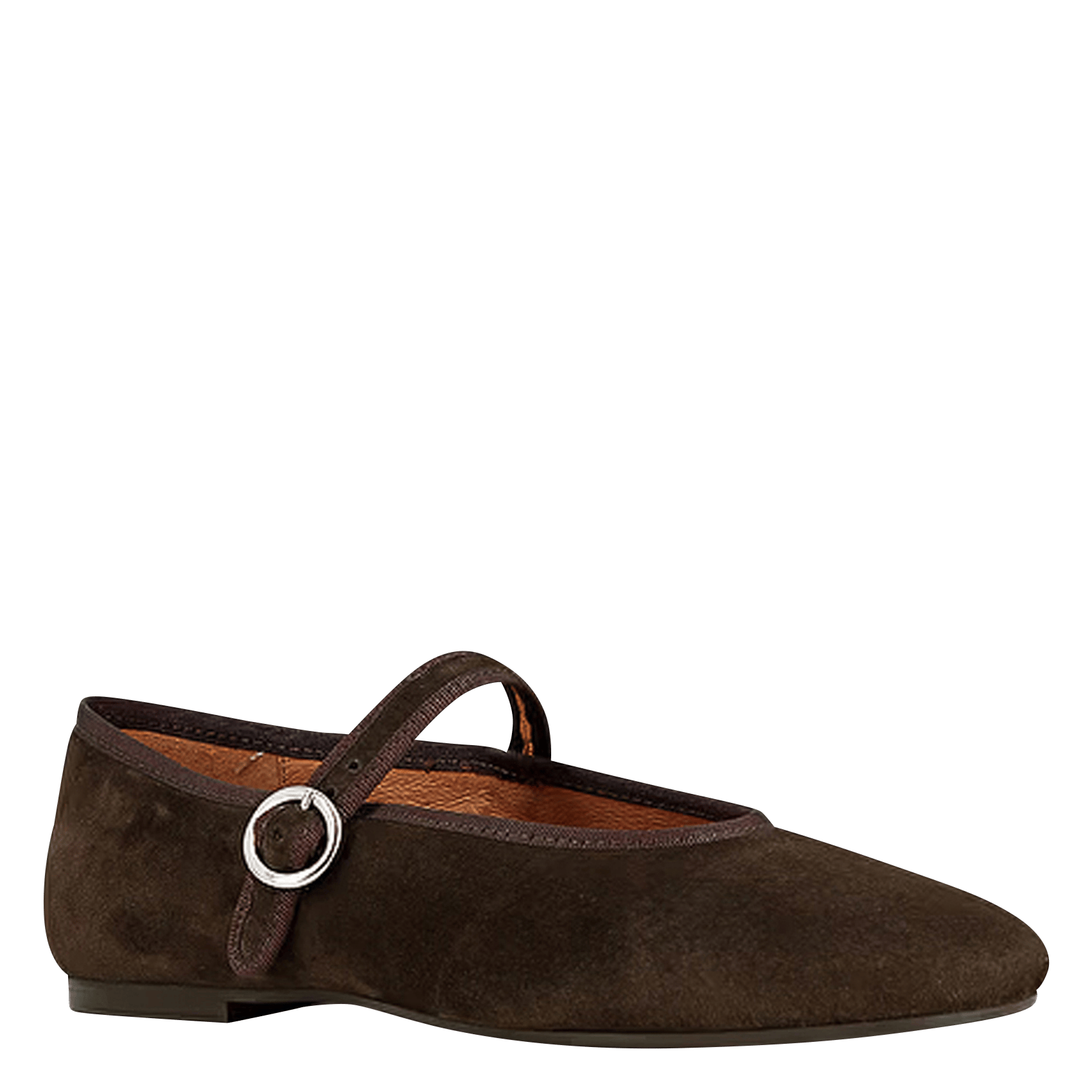 Ballerines en cuir velours Deesse JONAK Marron