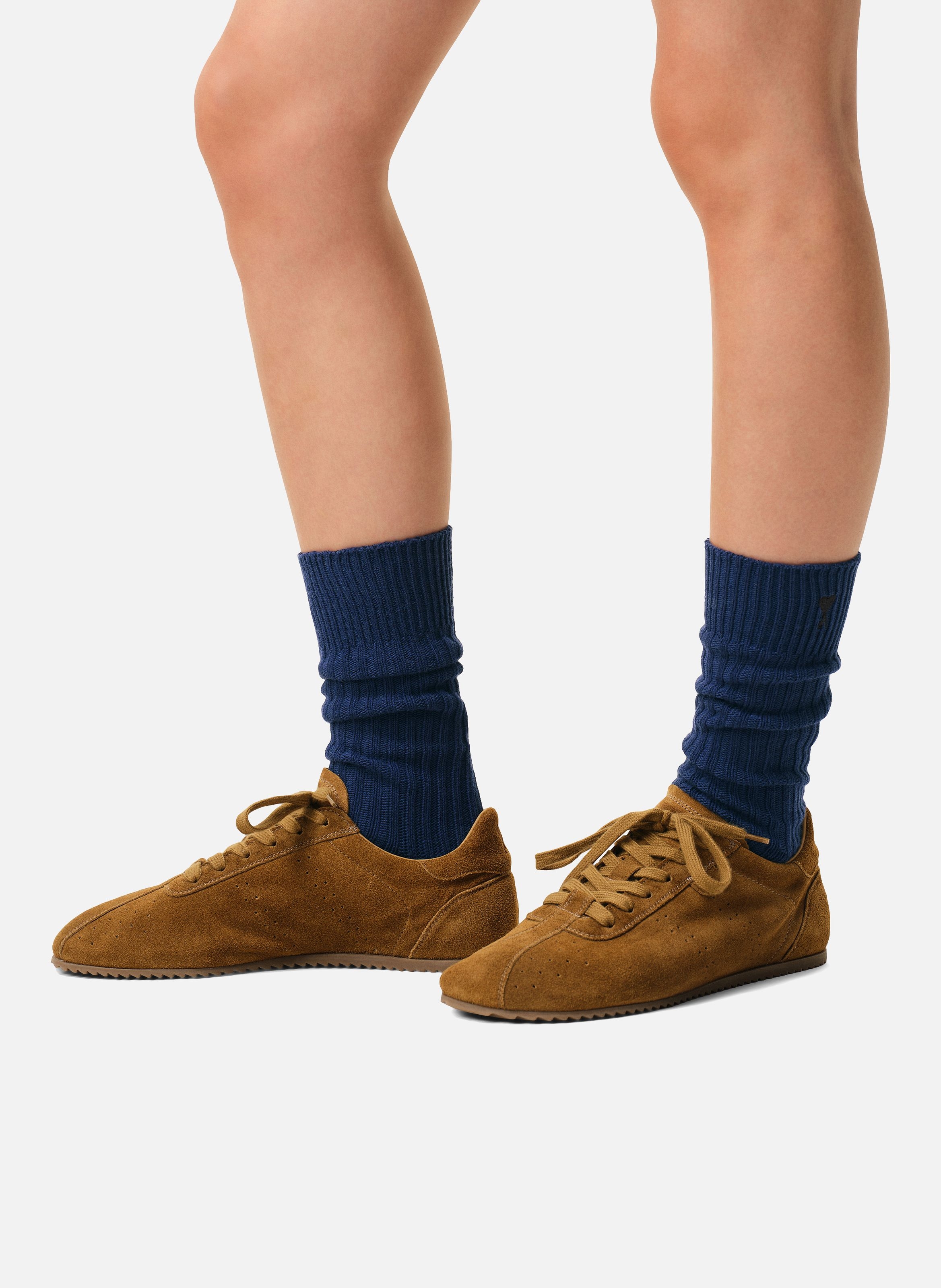 Chaussettes ami de coeur noir unisexes en coton AMI PARIS Bleu