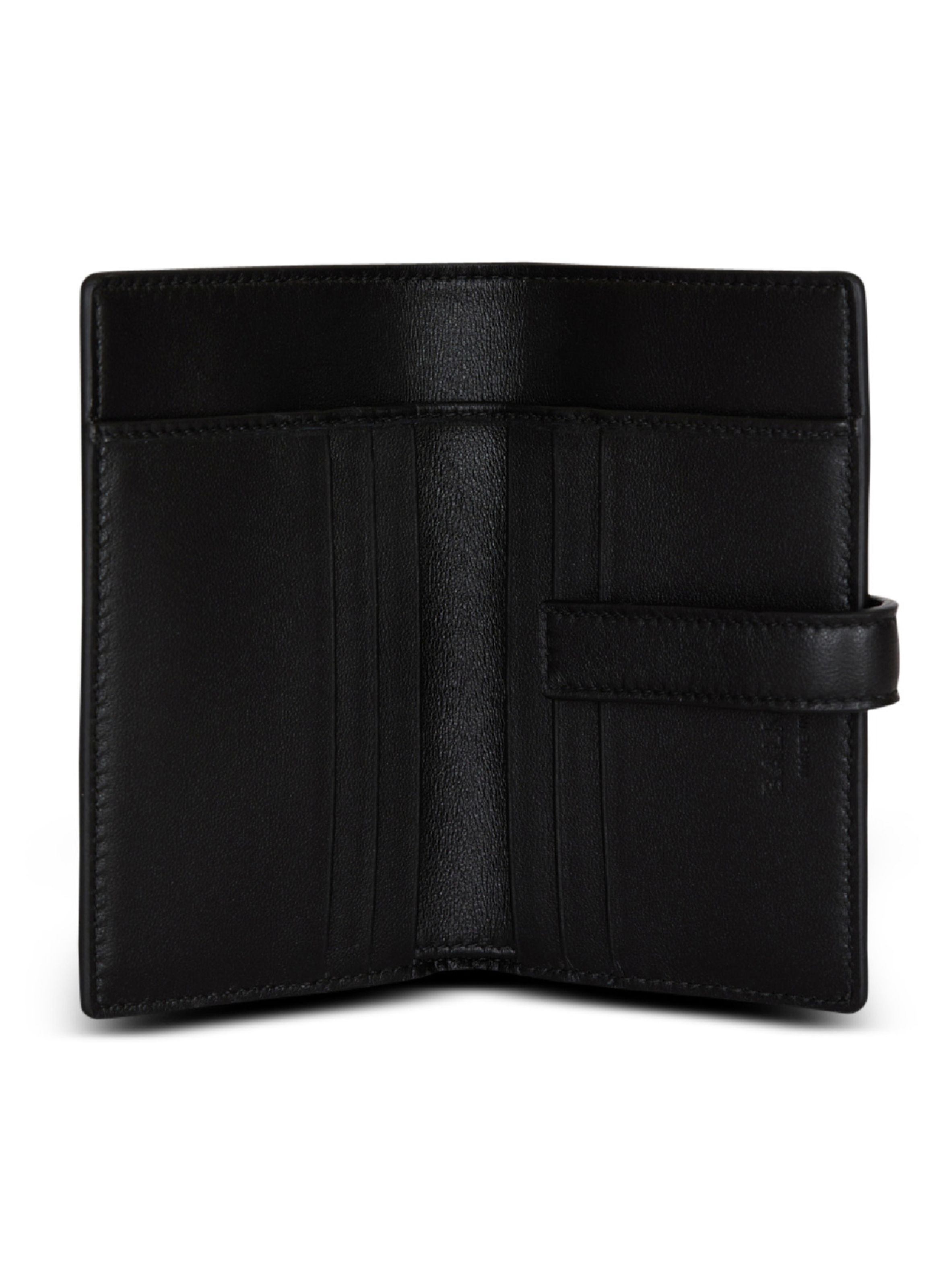 Porte-cartes pulse holder en jacquard monogramme BALMAIN Noir