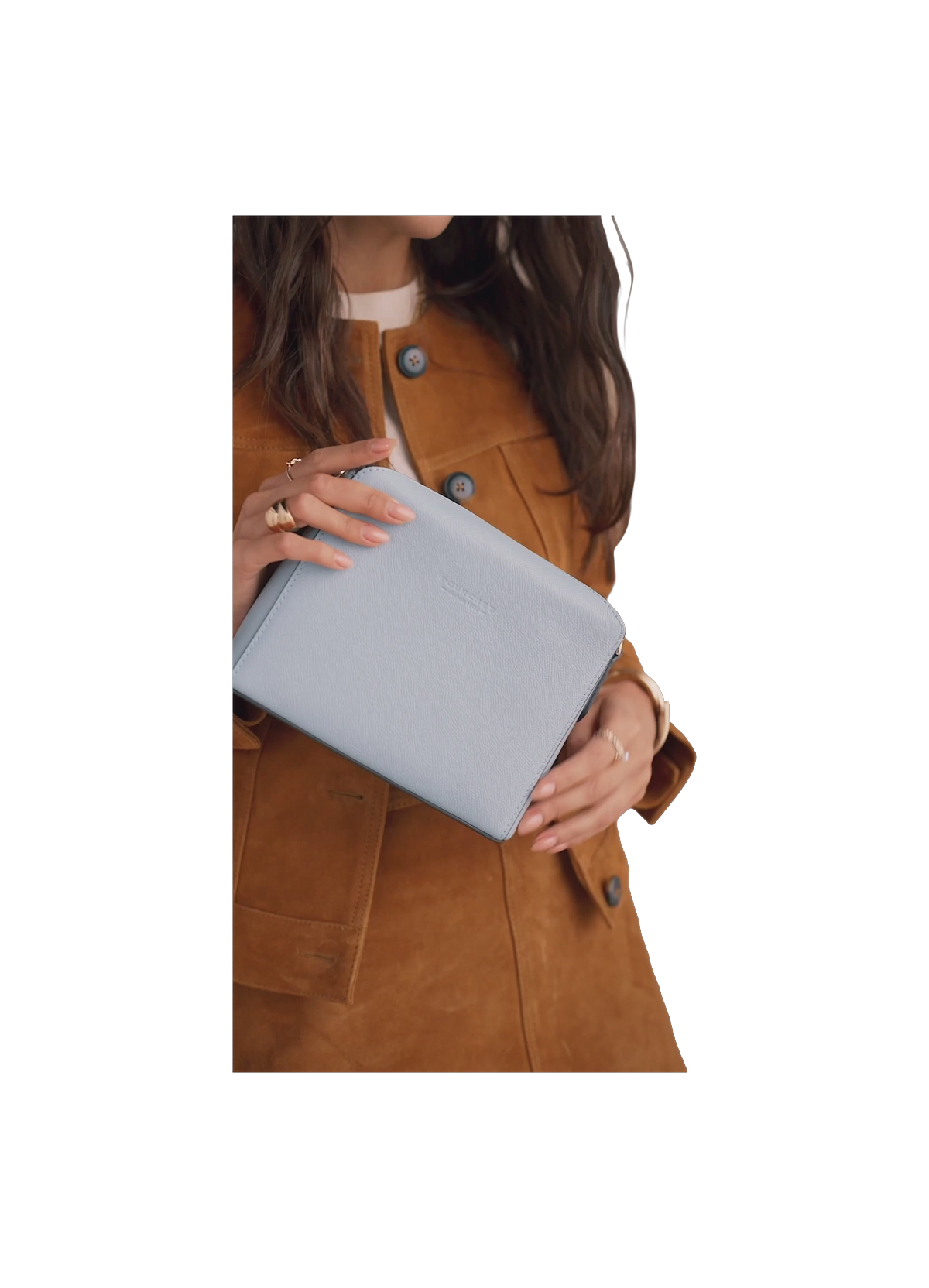 Cassetta Cuir | Sac porté épaule en cuir de vachette POURCHET Orange