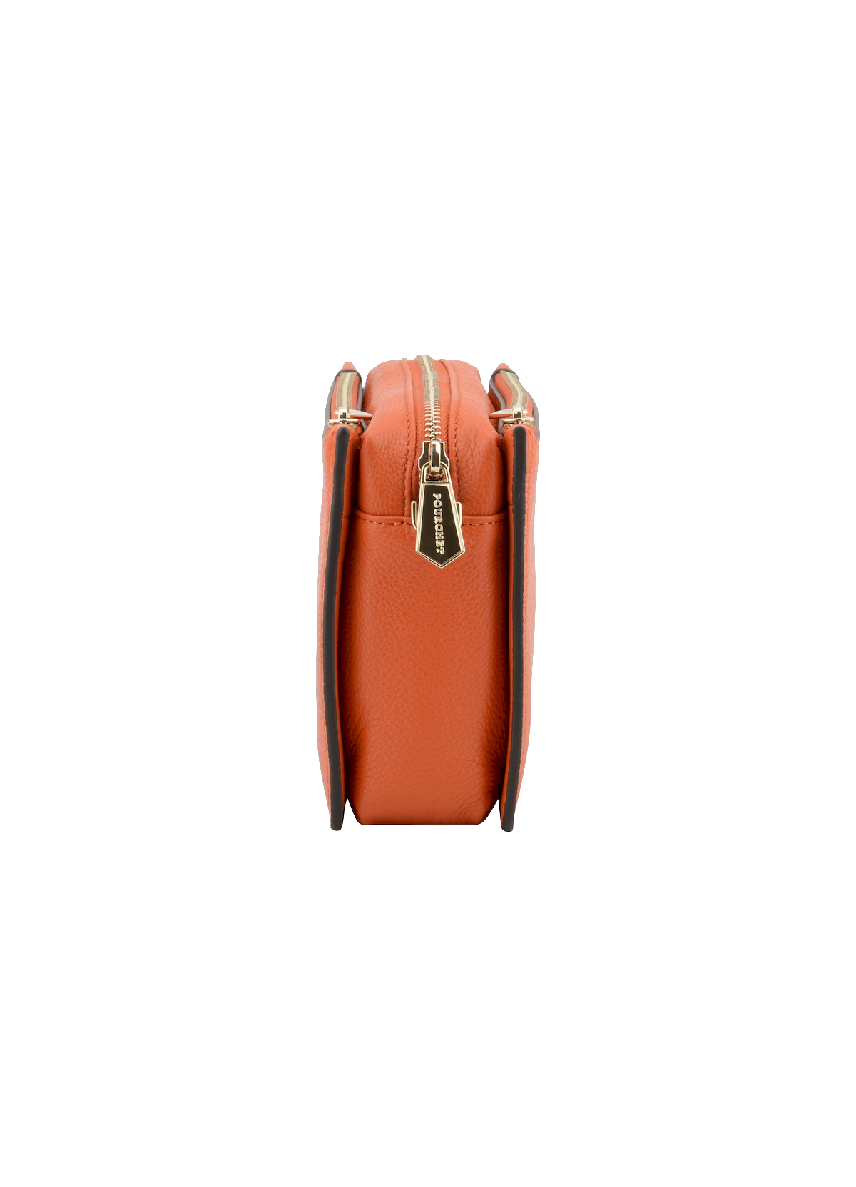 Alesia | Sac trotteur GM en cuir de vachette POURCHET Orange