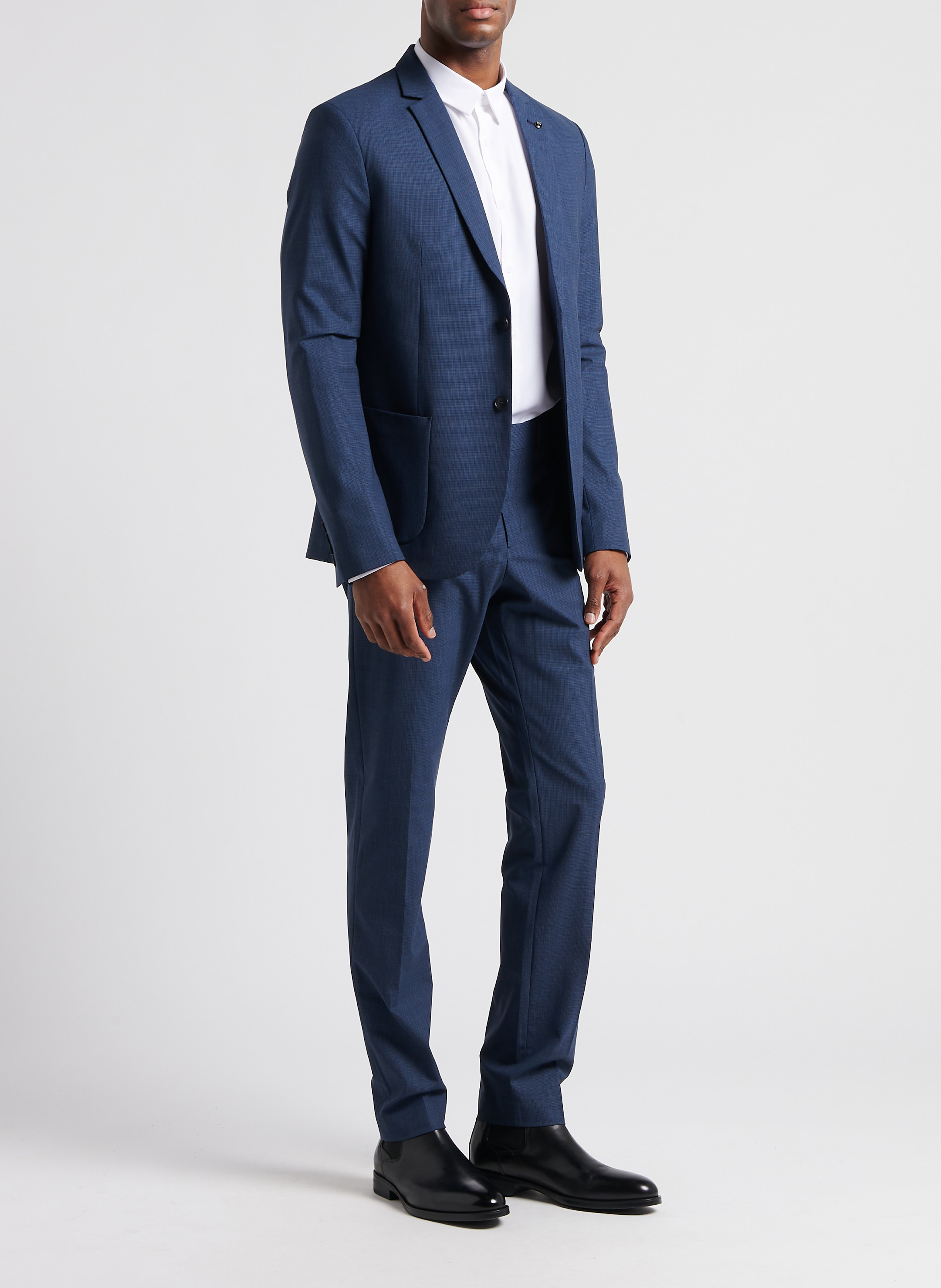 Chemise col classique regular-fit IKKS Blanc