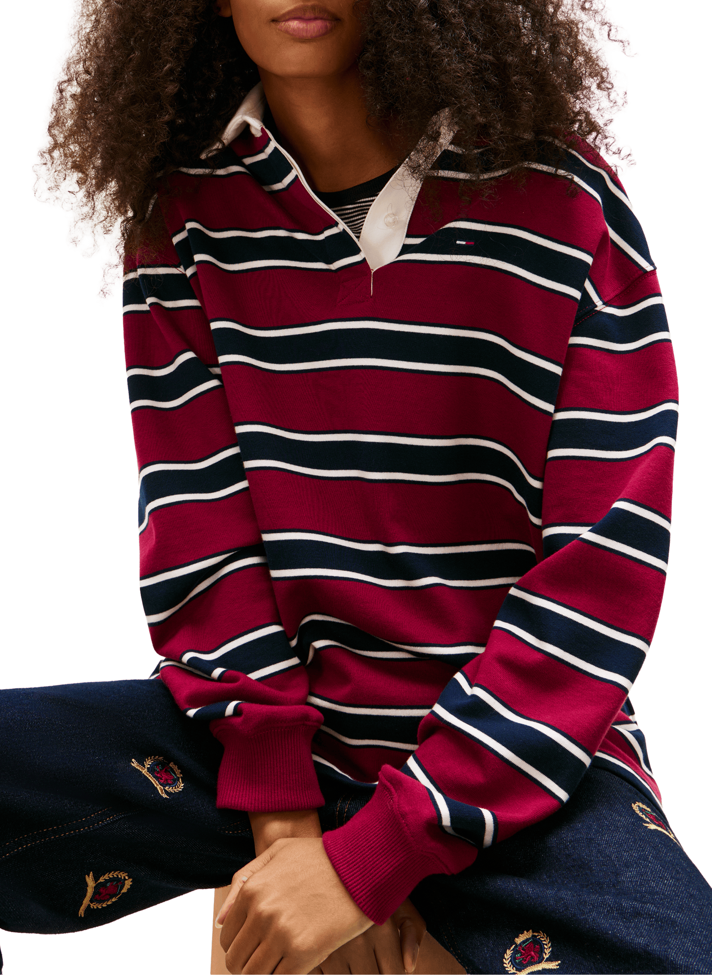 Striped cotton polo shirt TOMMY HILFIGER Multicolour