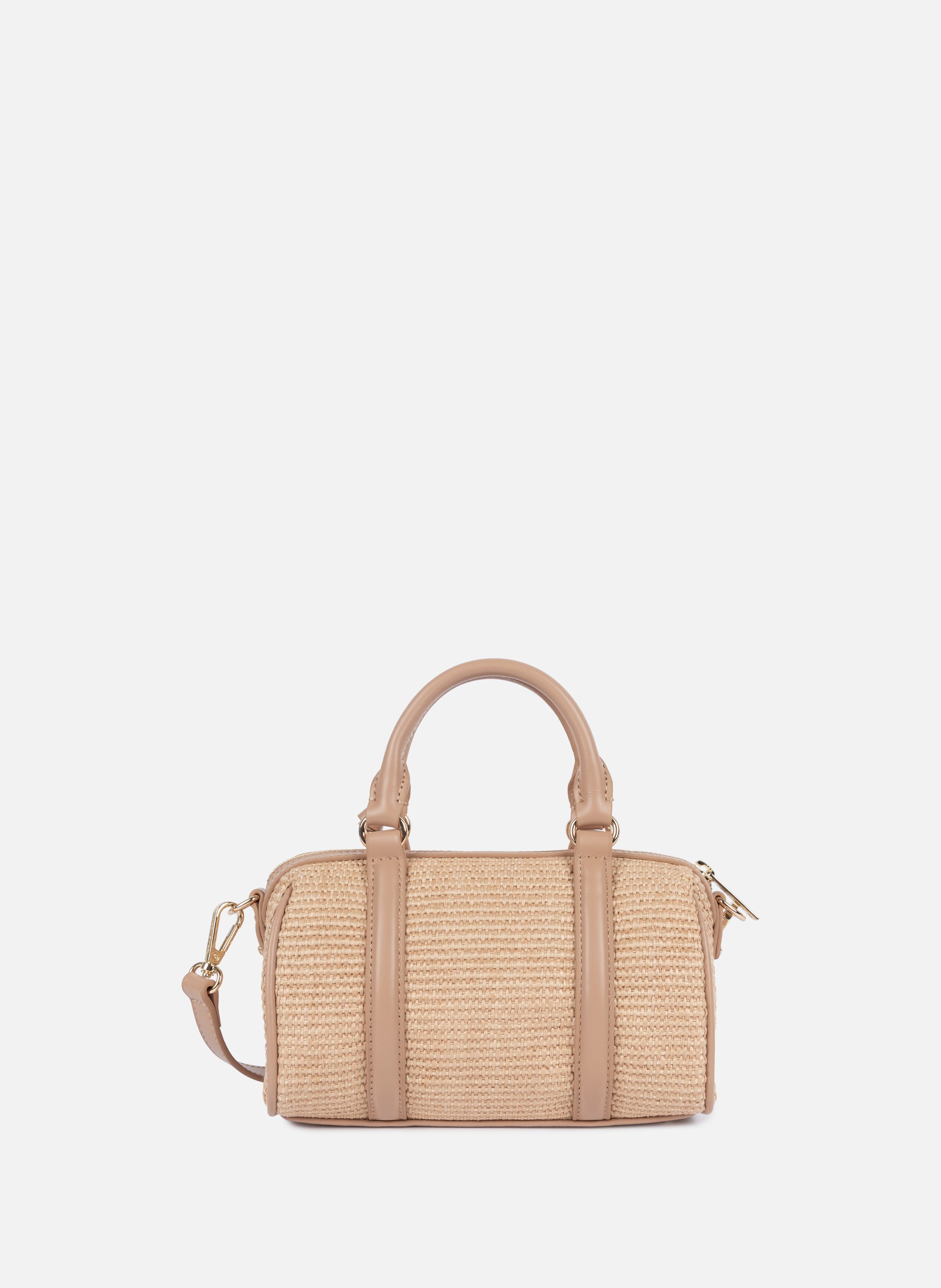 Sac polochon - mini osier LANCASTER Beige
