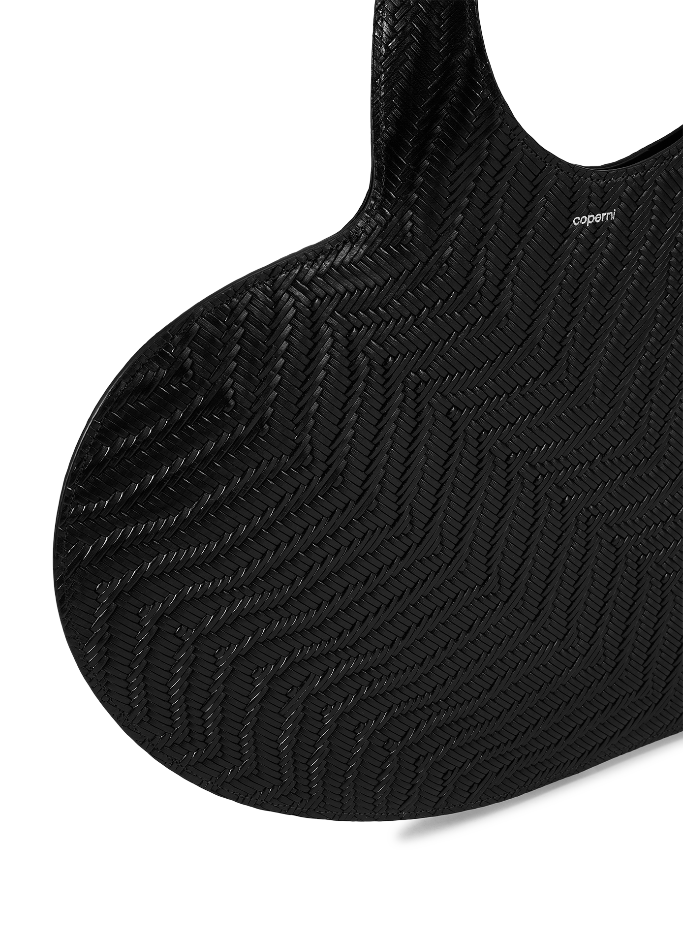 Tote Heart en cuir tressé COPERNI Marron