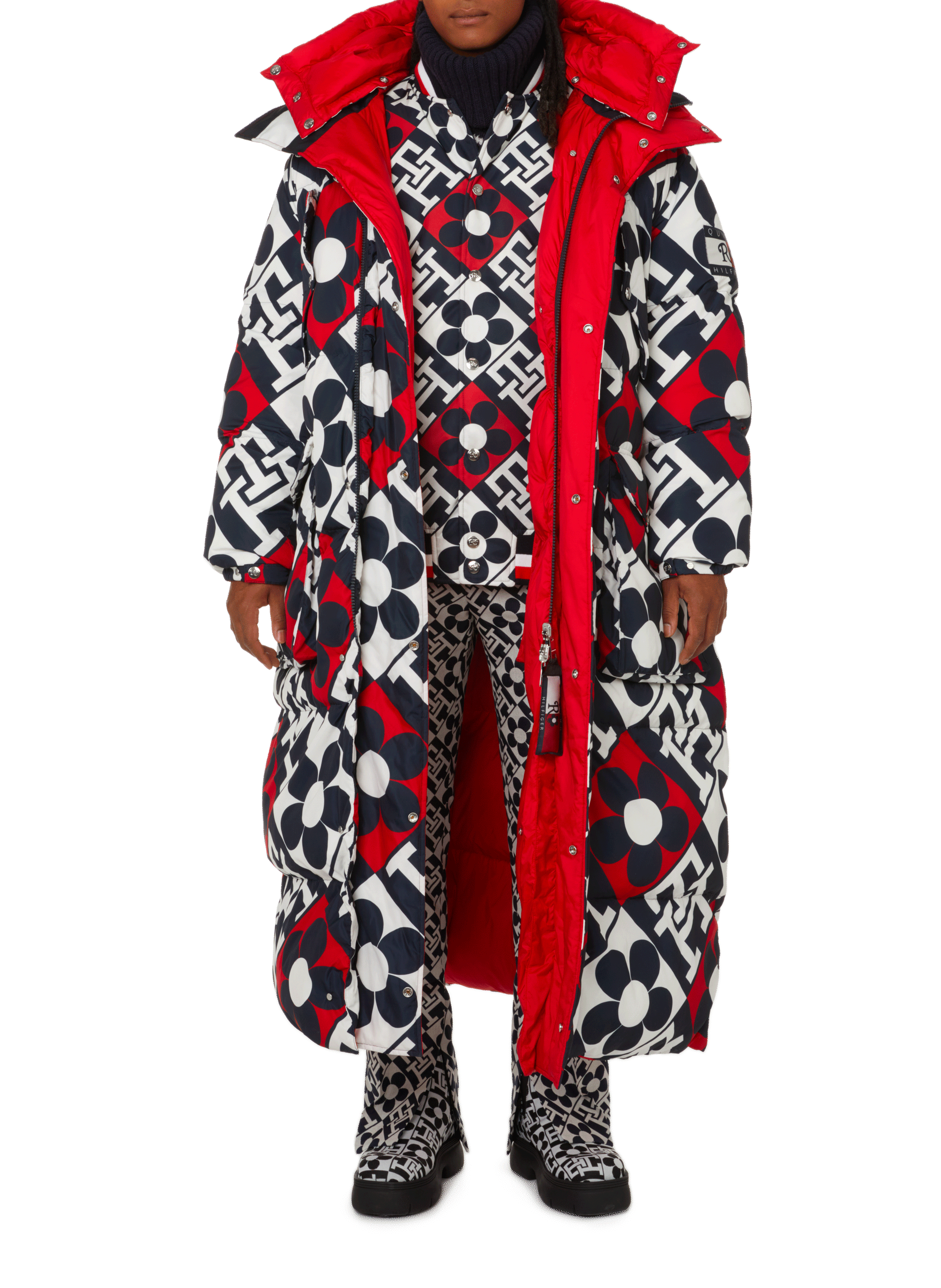 Bottines en cuir x Richard Quinn TOMMY HILFIGER Multicolore