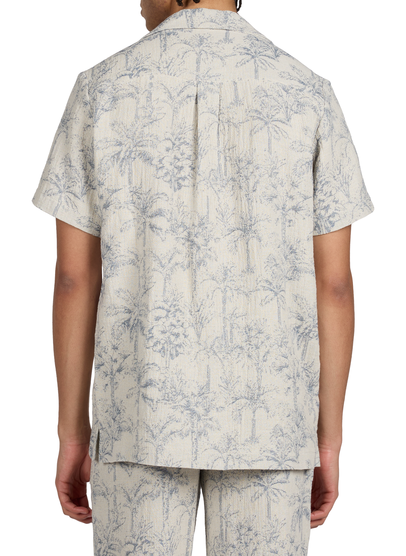 Chemise Germain en éponge de coton mélangé MAISON LABICHE Bleu