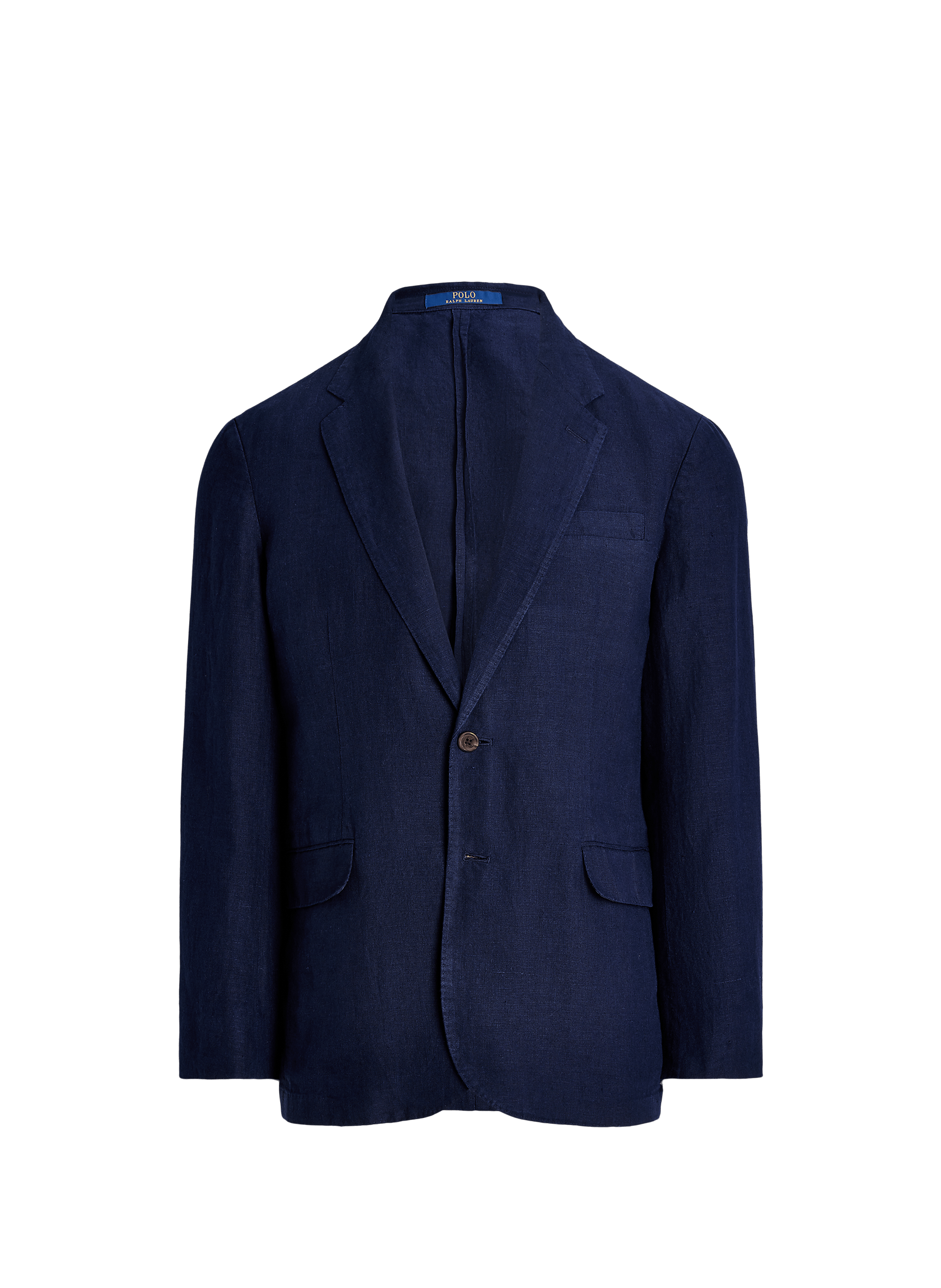 Straight linen blazer POLO RALPH LAUREN Blue