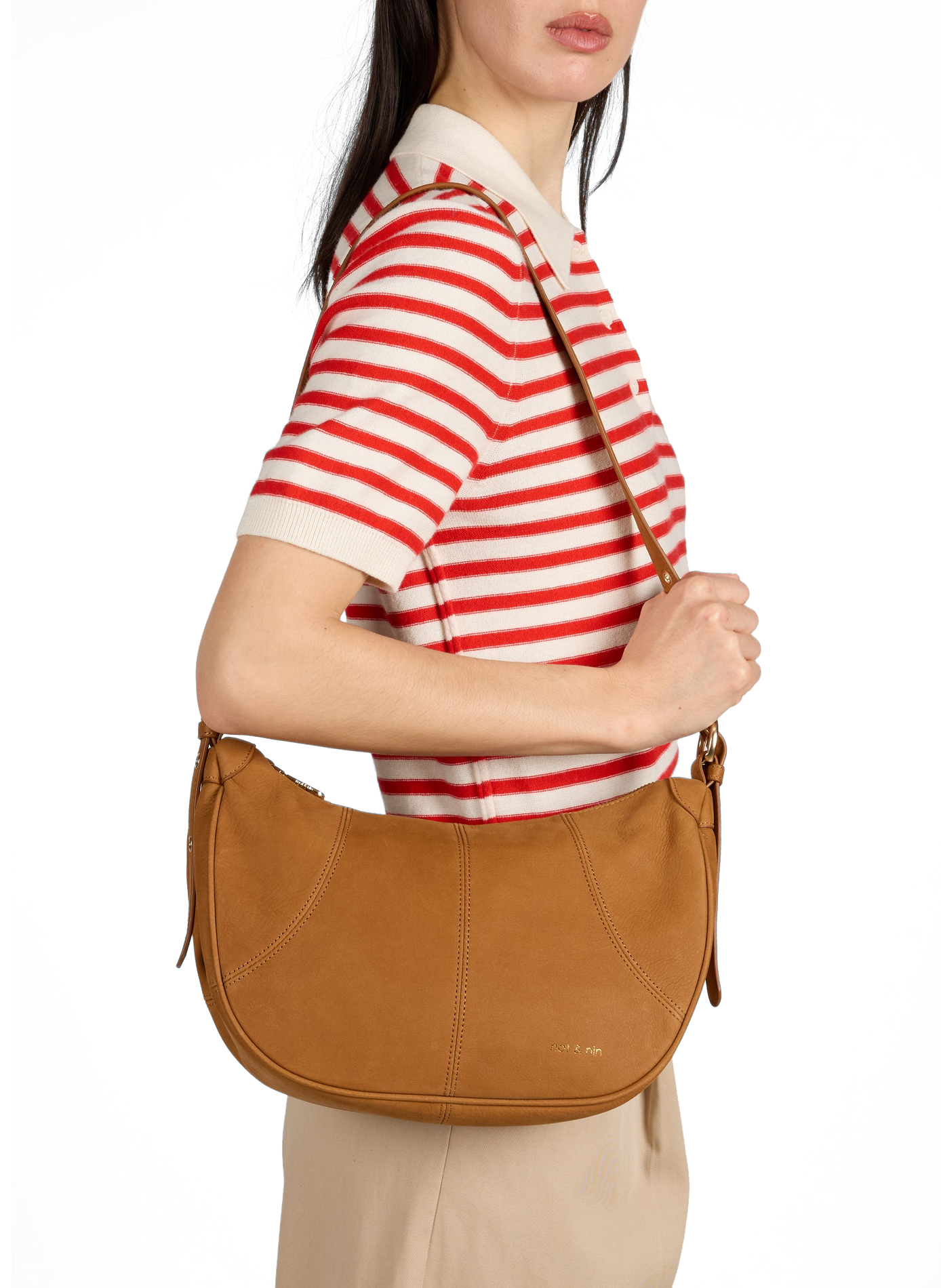 TARA leather bag NAT & NIN Brown