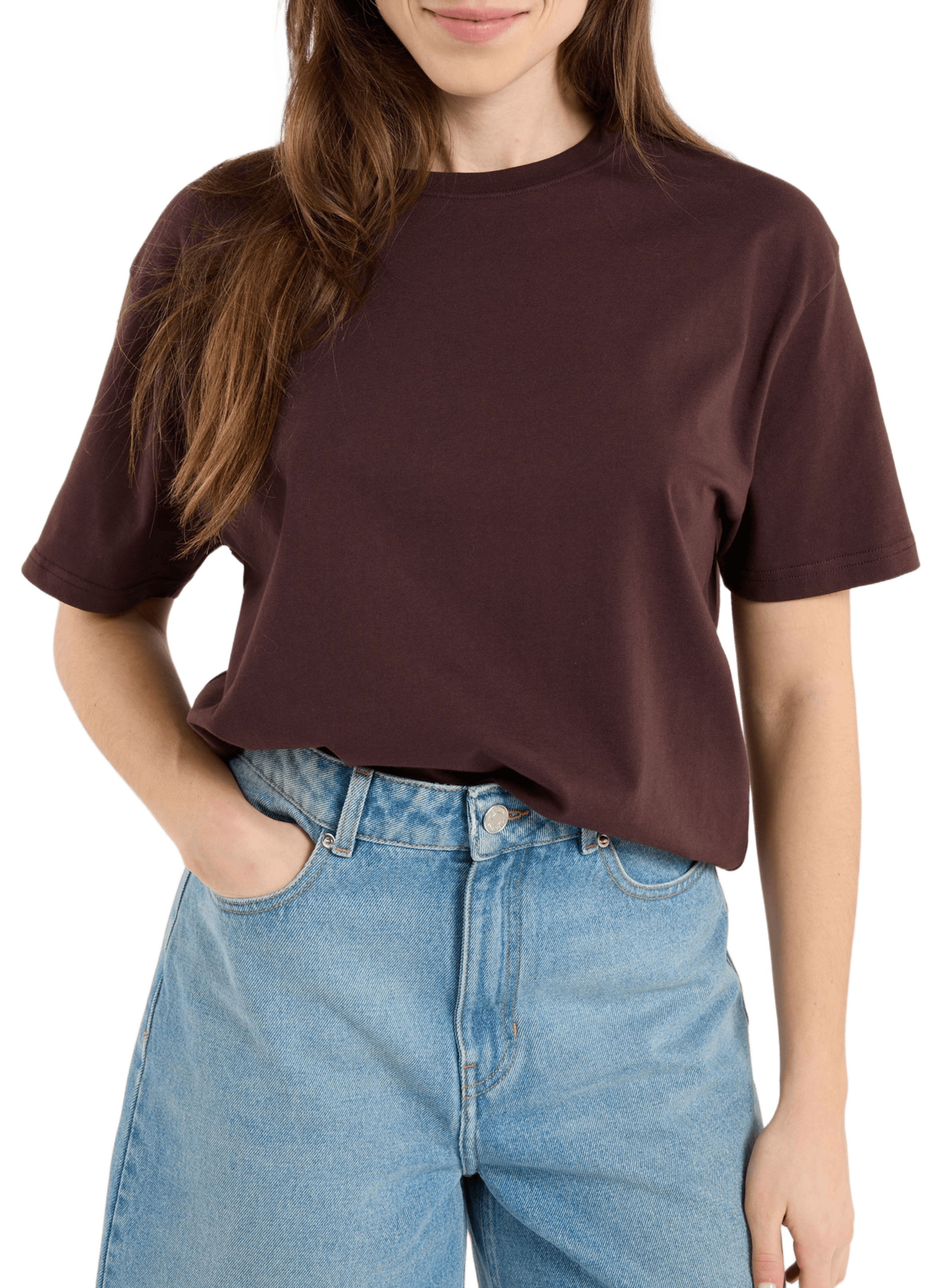 Classic Cotton T-Shirt SAISON 1865 Brown