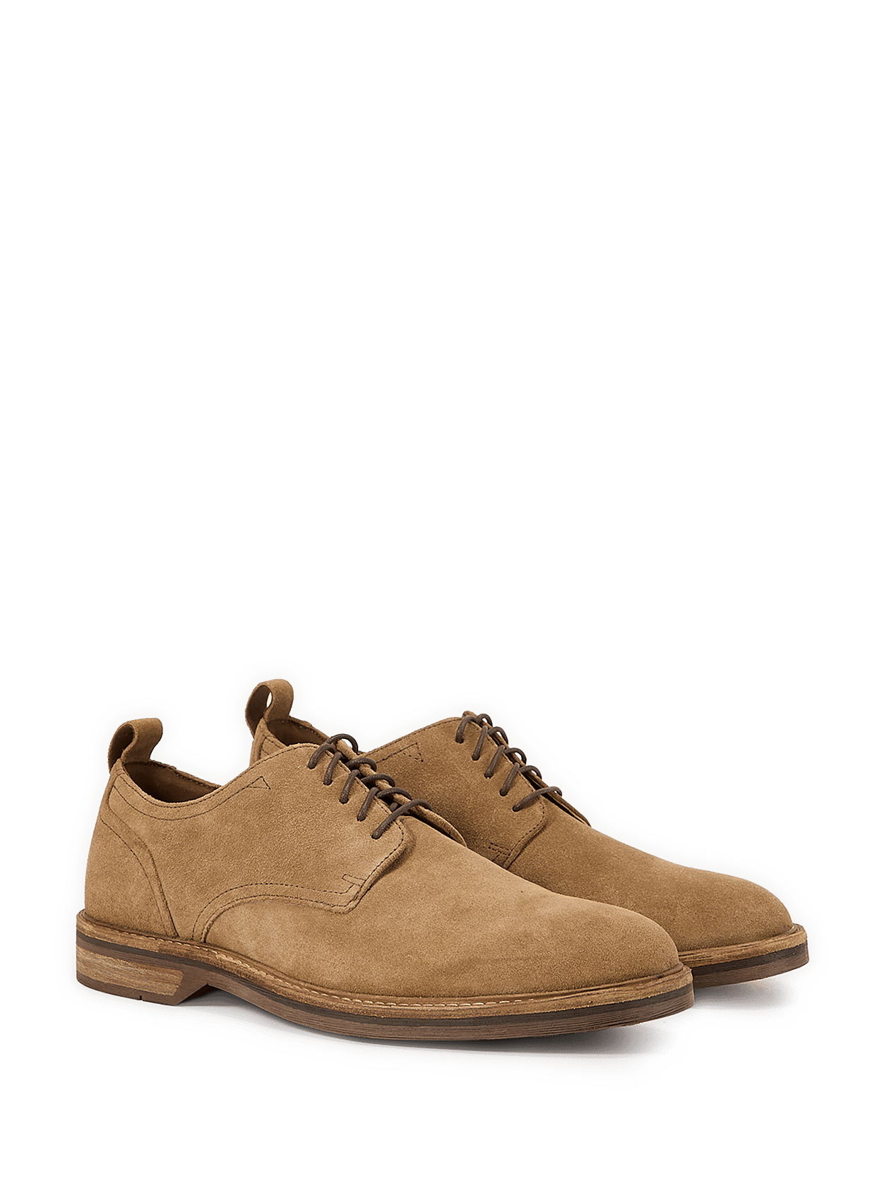 Derbies en cuir suédé CLARKS Marron