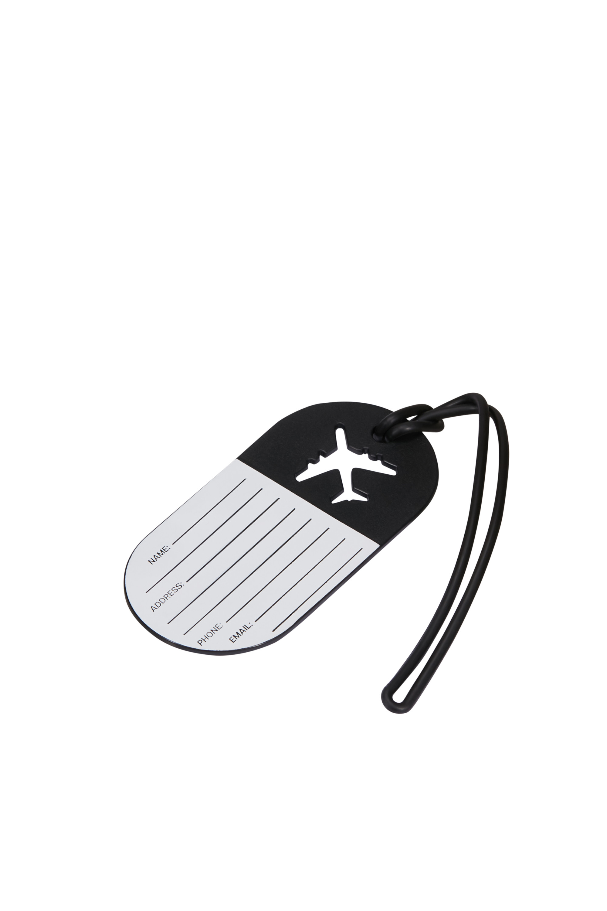 Étiquette bagages taille s Noir