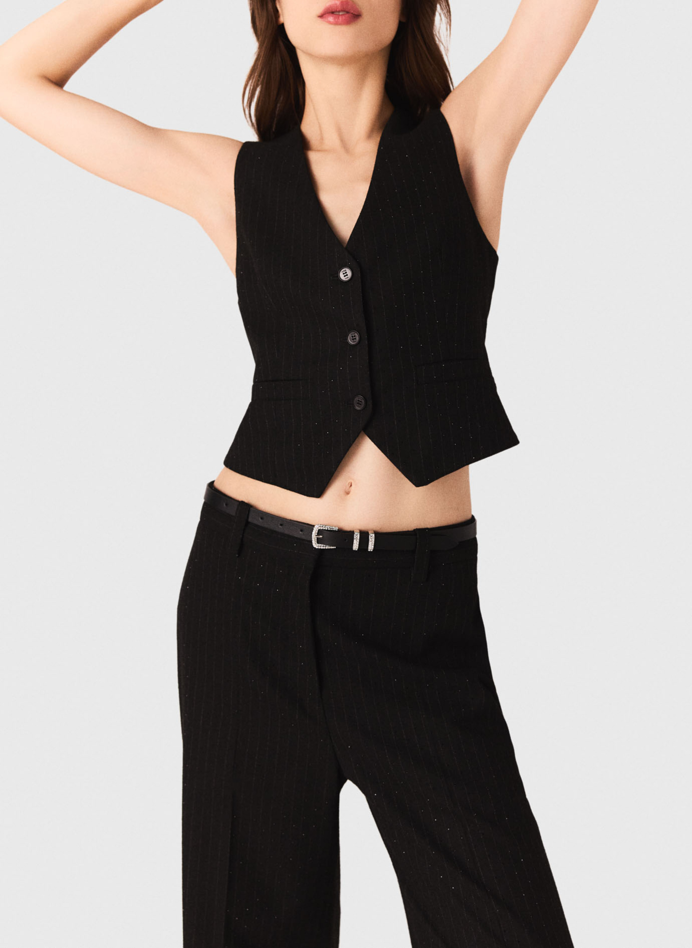 Gilet de costume MAJE Noir