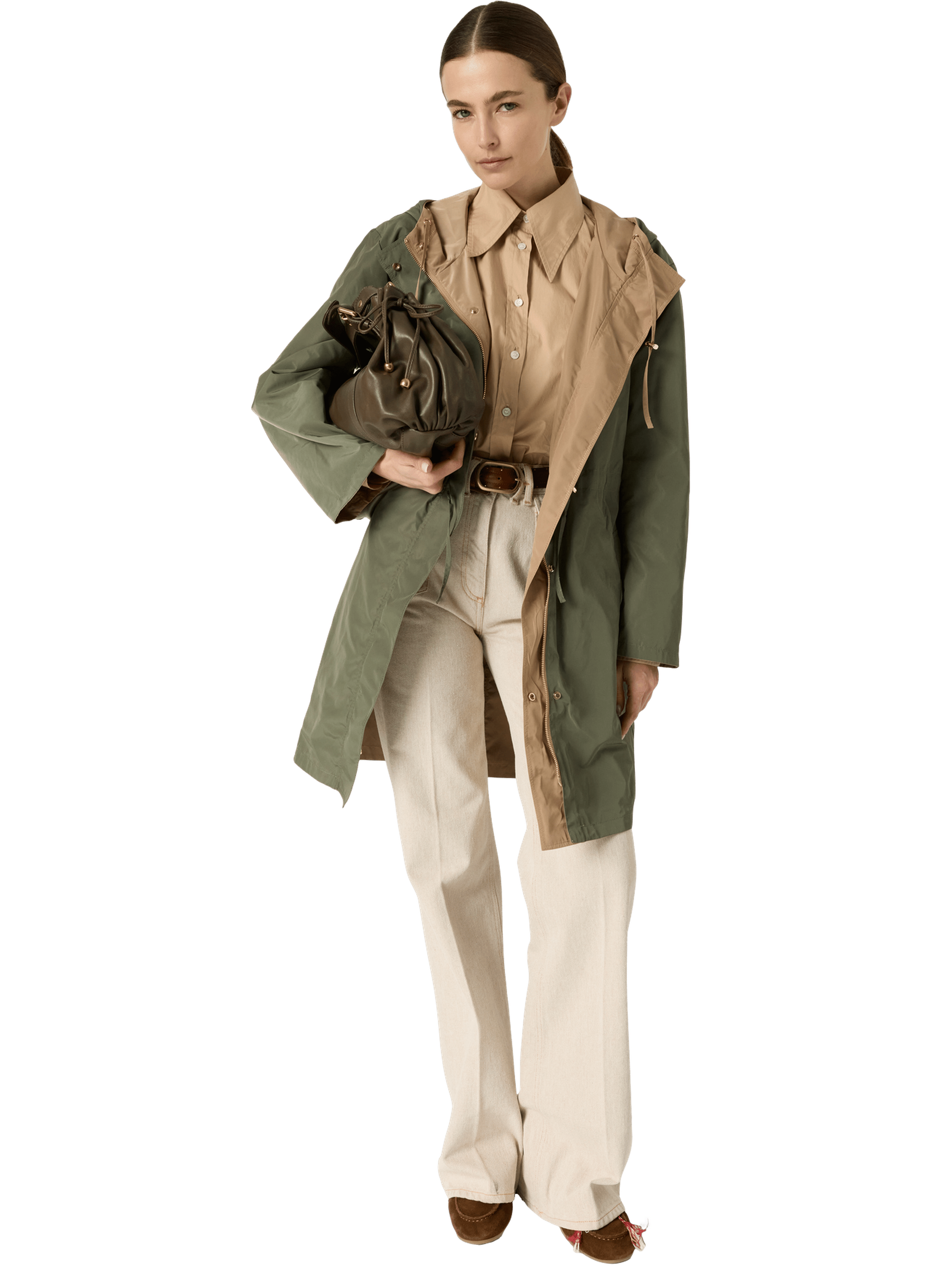 Parka mi-longue à capuche - jannis GERARD DAREL Beige