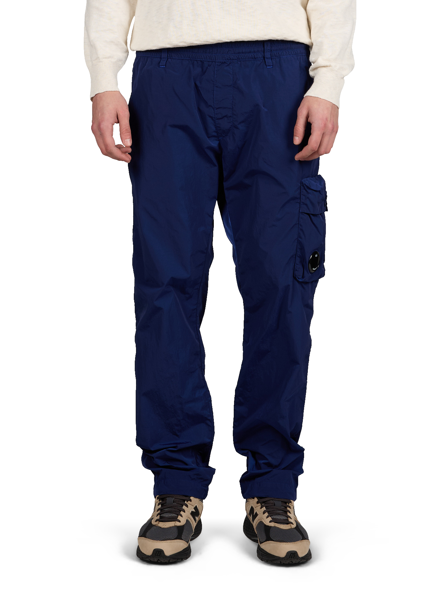 Quilted straight-leg trousers CP COMPANY Blue