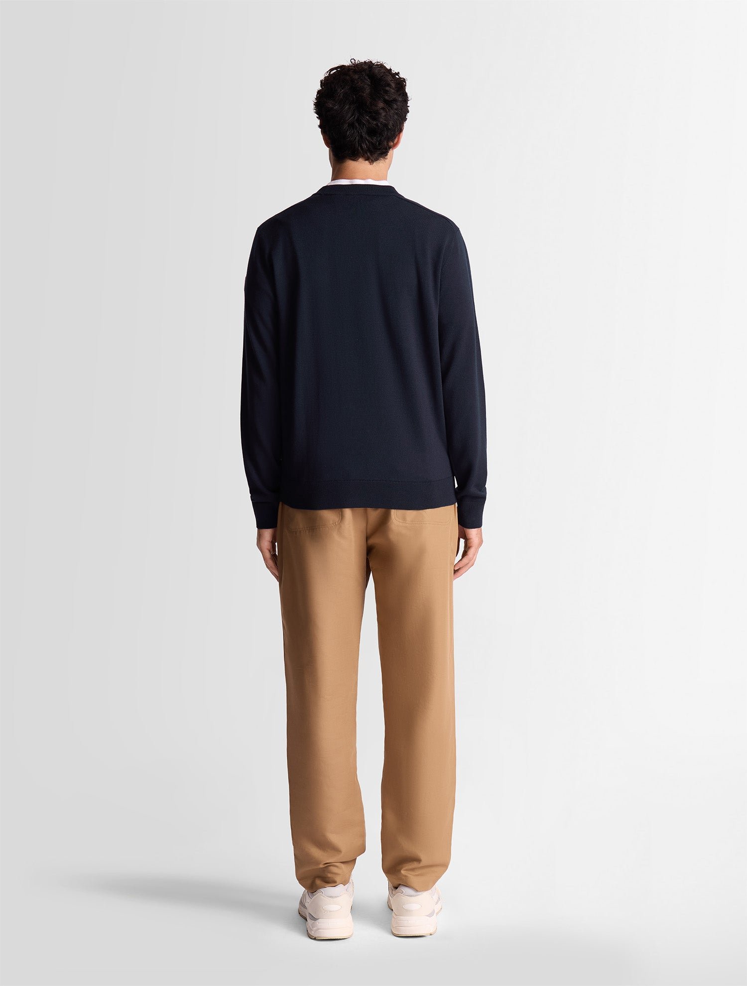 Pull joryn col rond coupe ajustée FUSALP Bleu