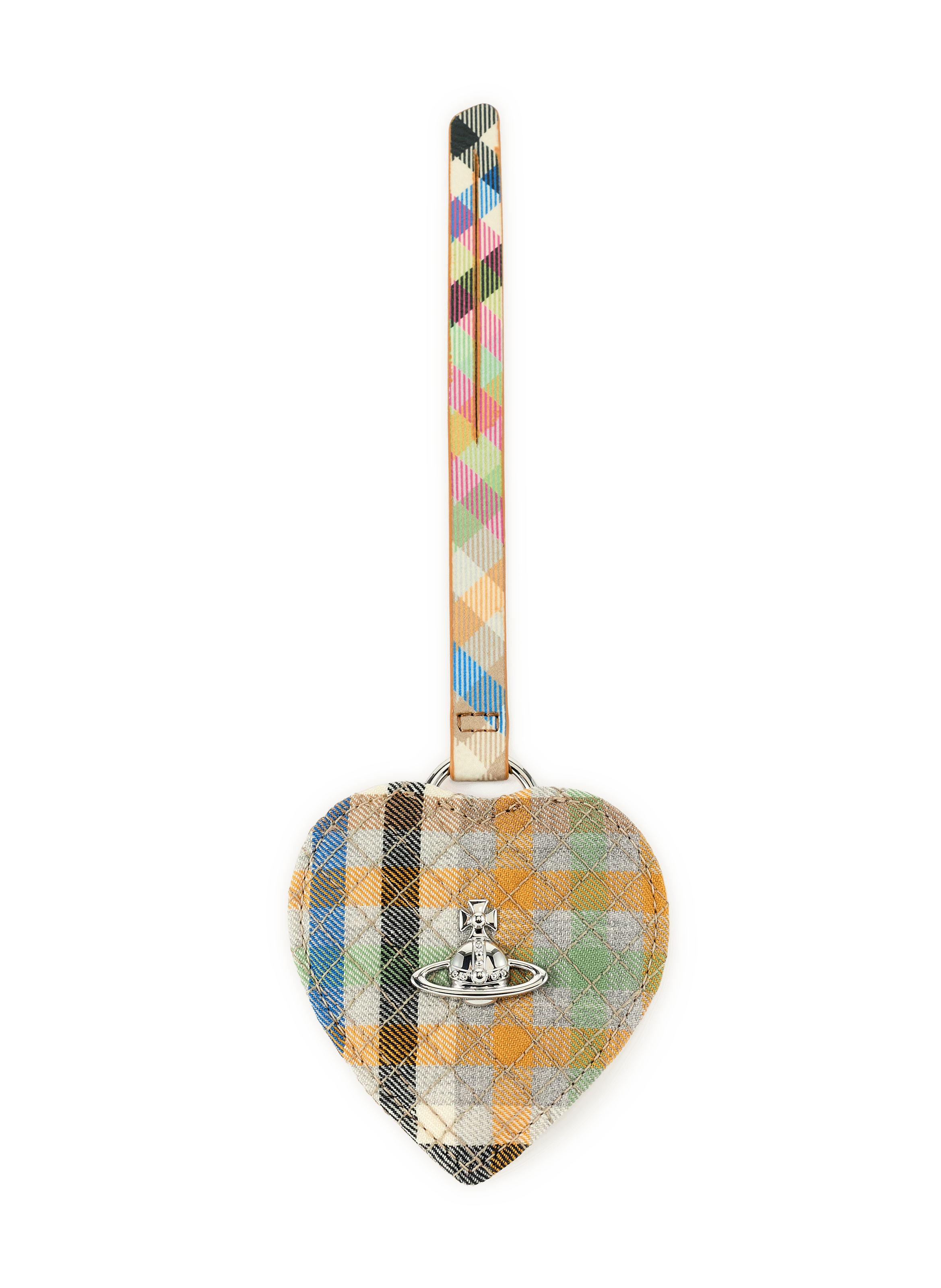 Schlüsselanhänger Heart Mirror aus Wolle VIVIENNE WESTWOOD Mehrfarbig