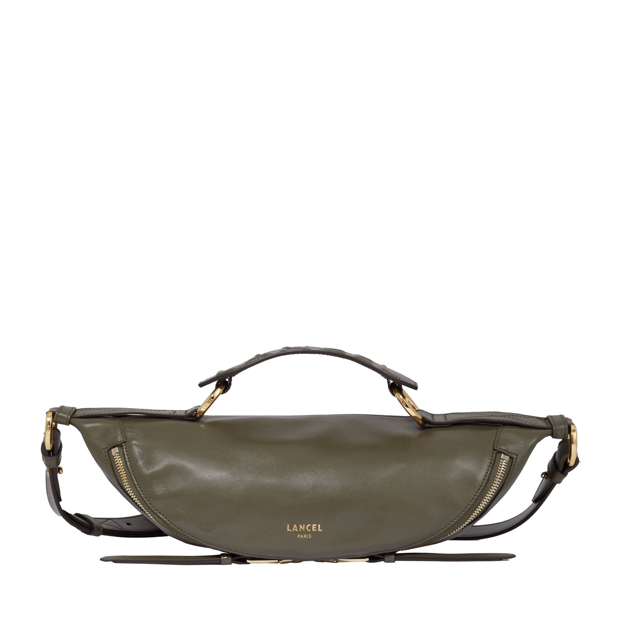 S cross-body bag - Origami de Lancel  Kaki fonçé