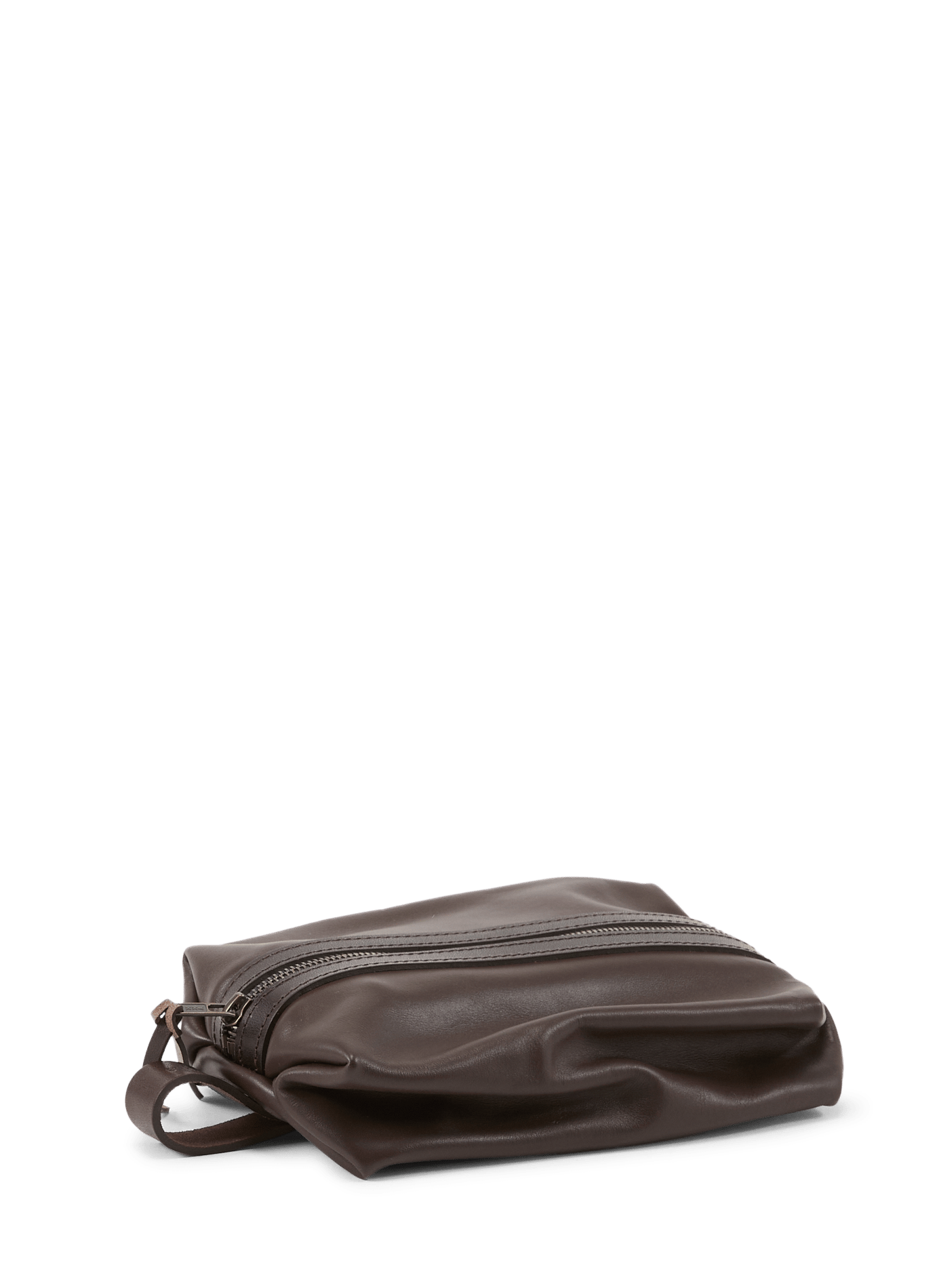 Trousse de toilette Zazou en cuir BLEU DE CHAUFFE Marron