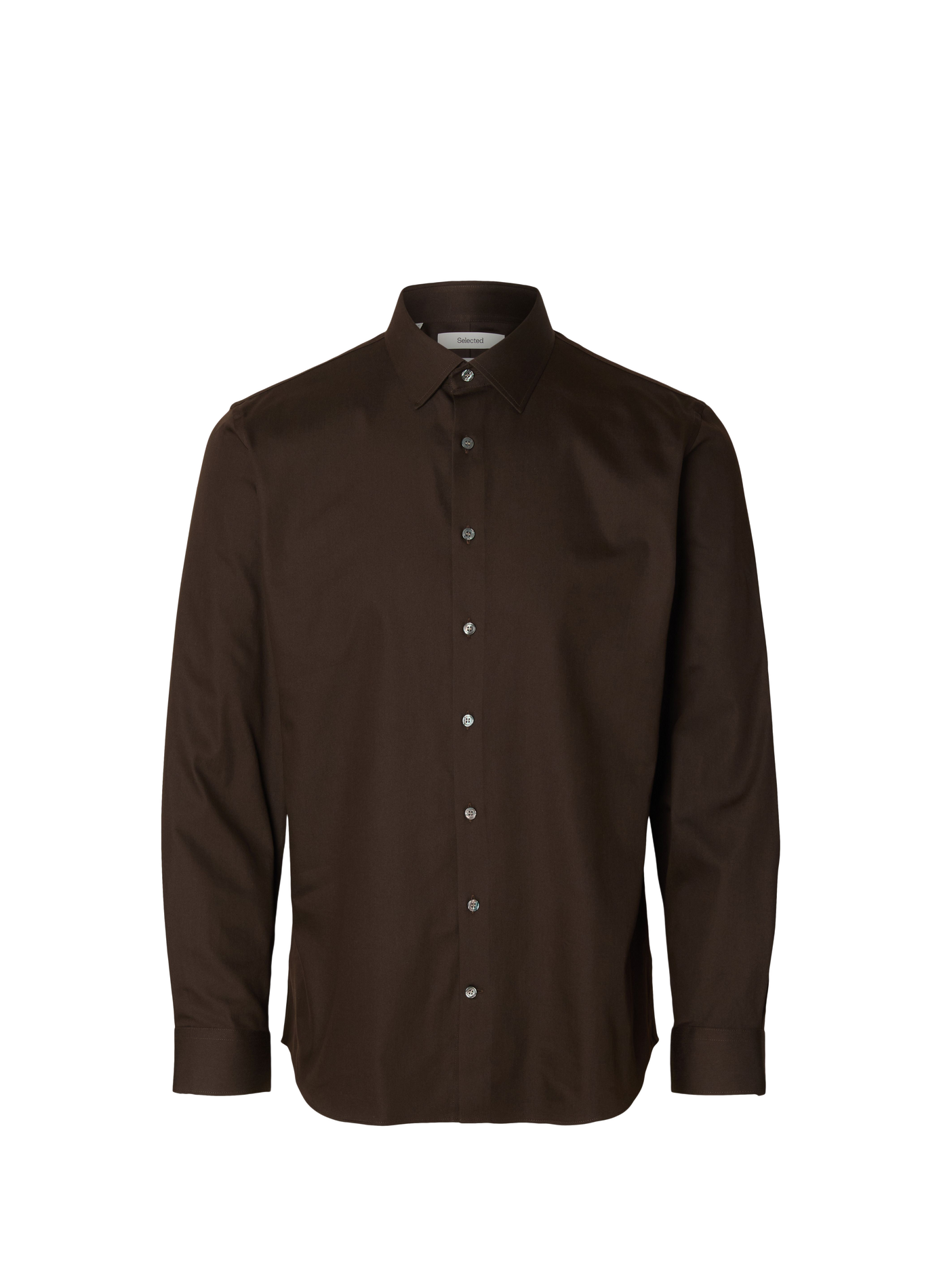 Slim-fit shirt in blended organic cotton SELECTED Bruin