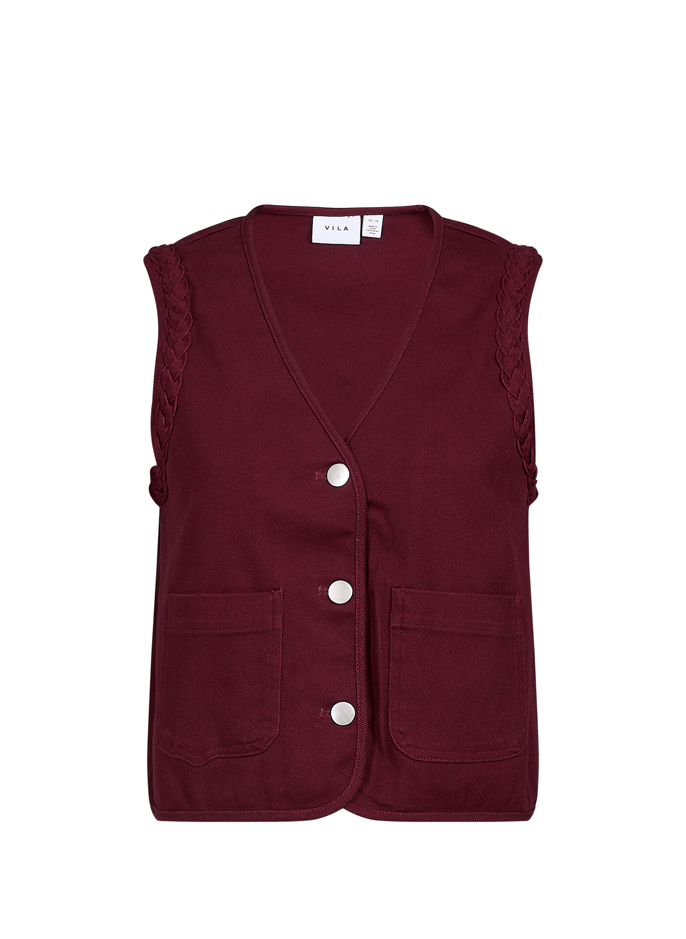 Gilet sans manches Emmy en coton mélangé VILA Rouge