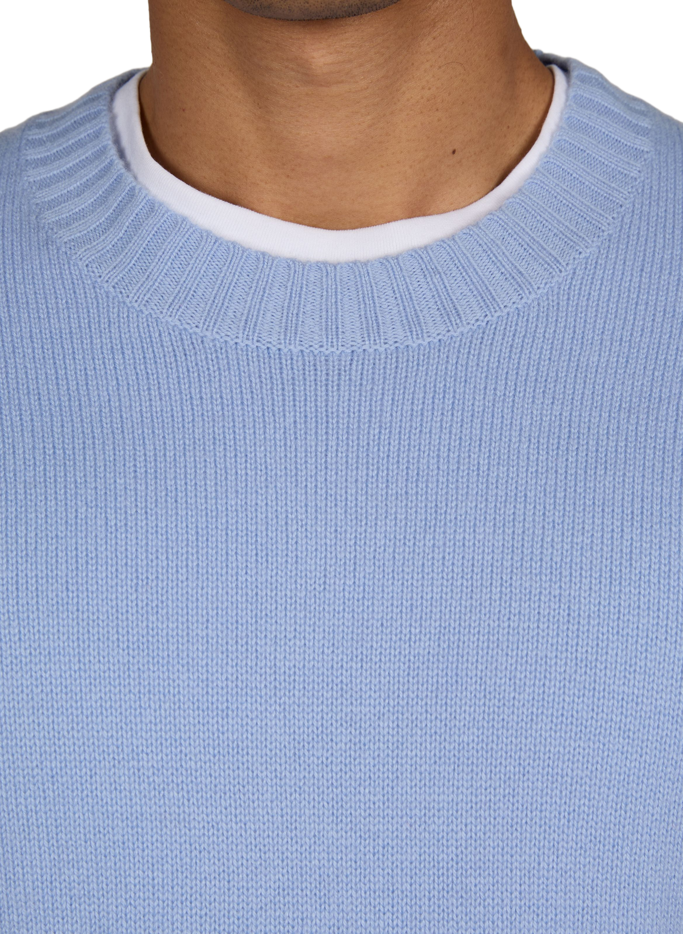 Straight wool and cashmere sweater WON HUNDRED Blue