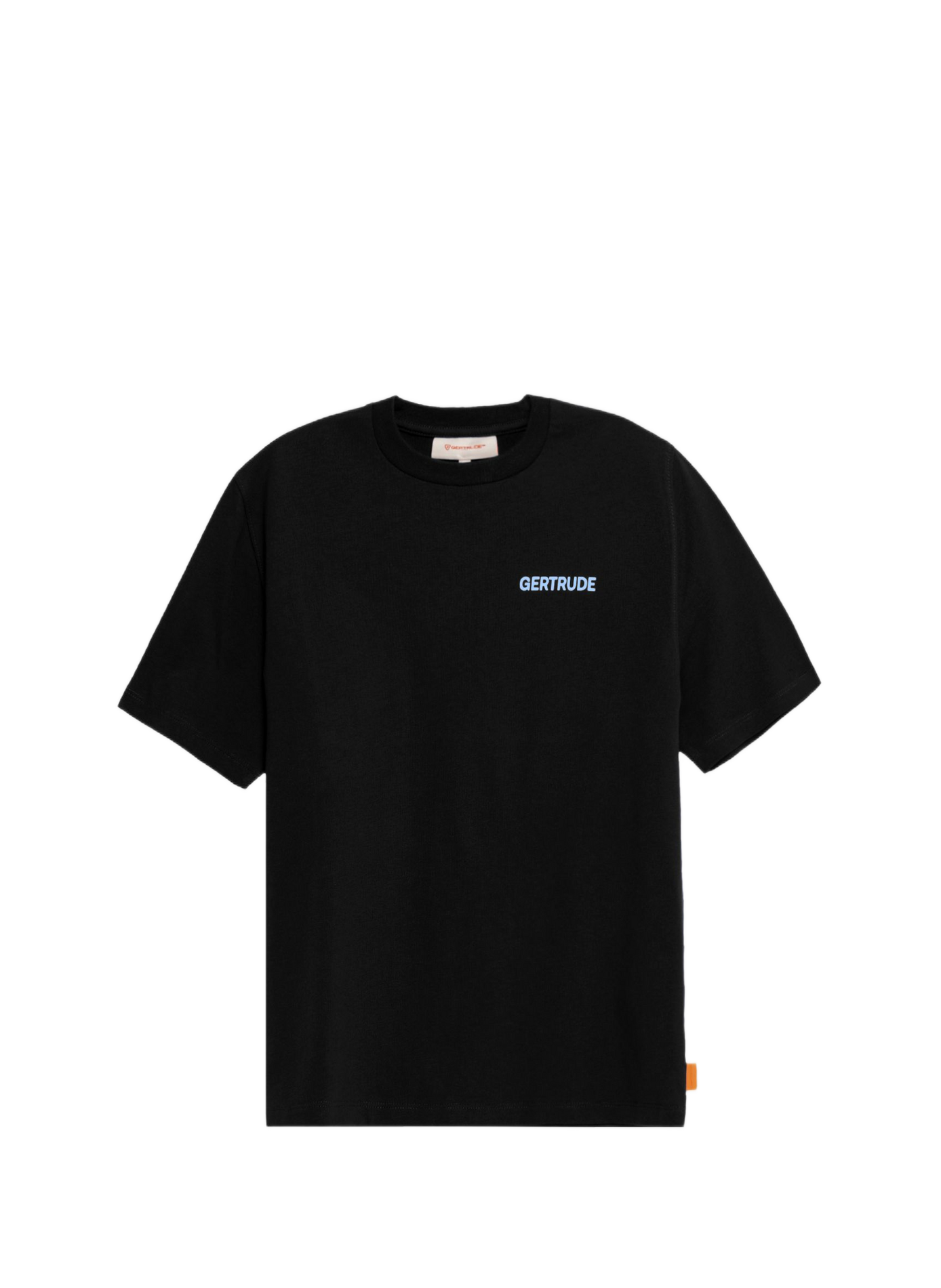 Recht T-shirt van katoen. GERTRUDE Zwart
