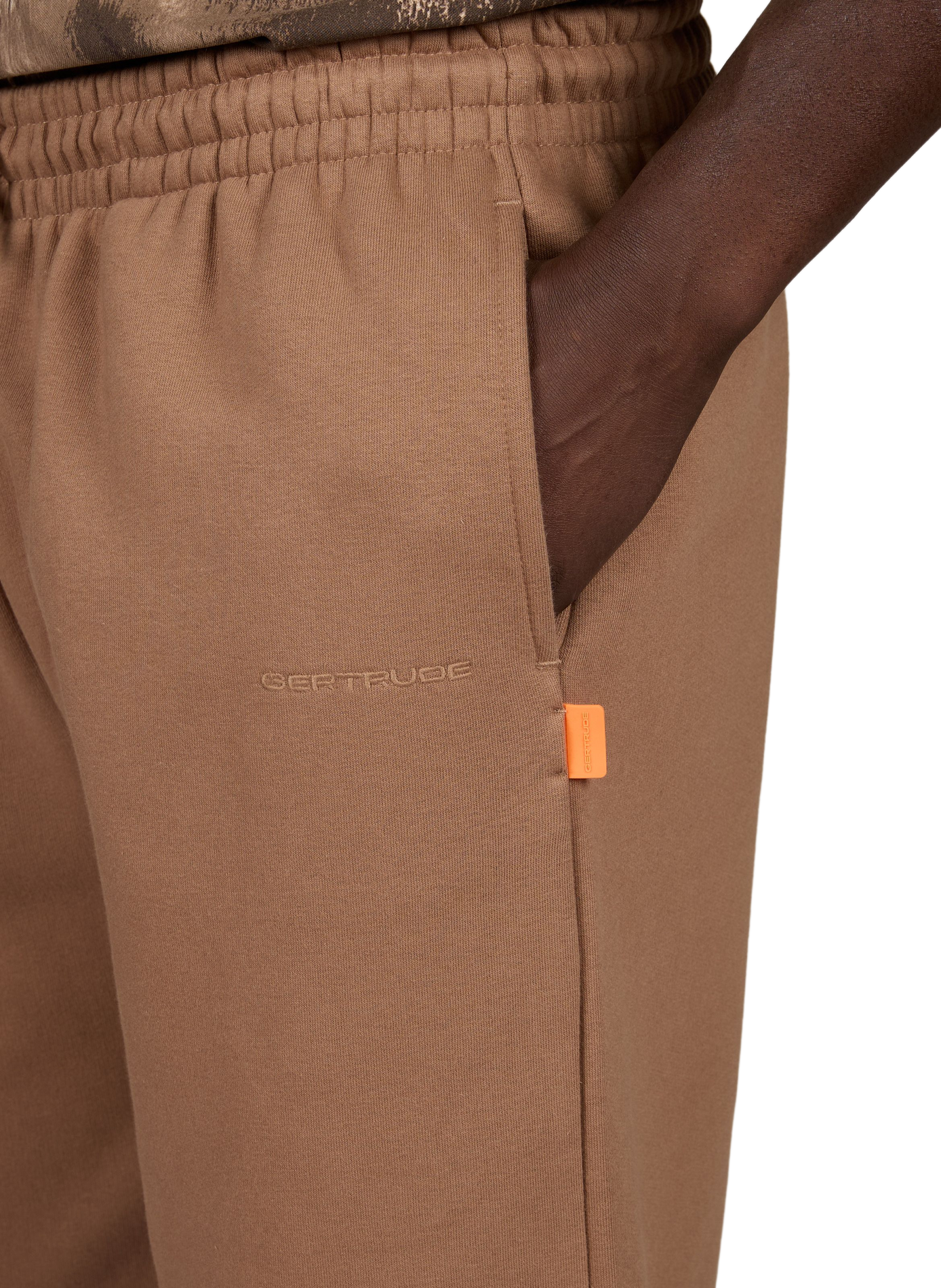 Plain oversized joggers GERTRUDE Brown