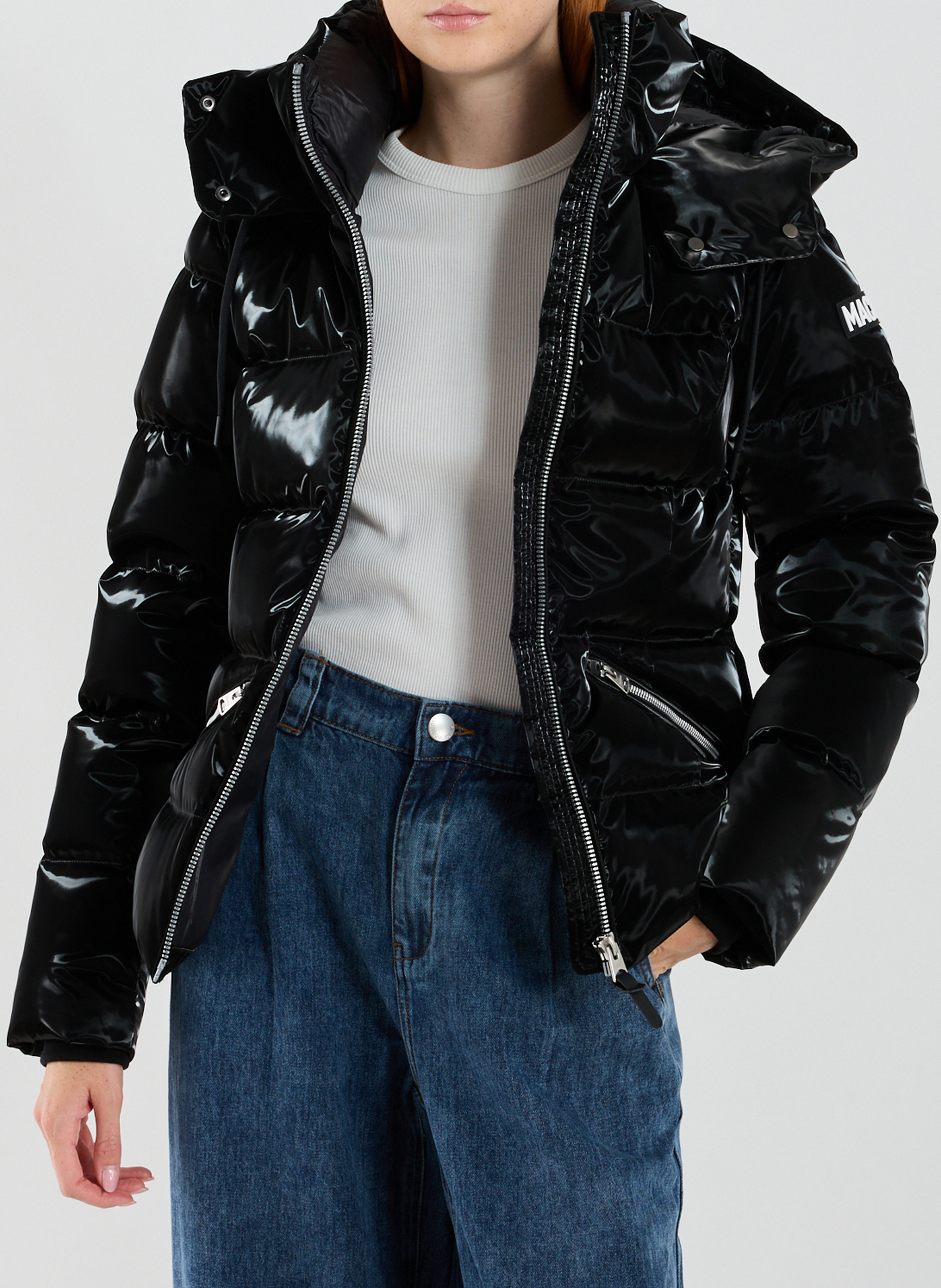 Gepolsterte Jacke mit Kapuze MACKAGE Schwarz