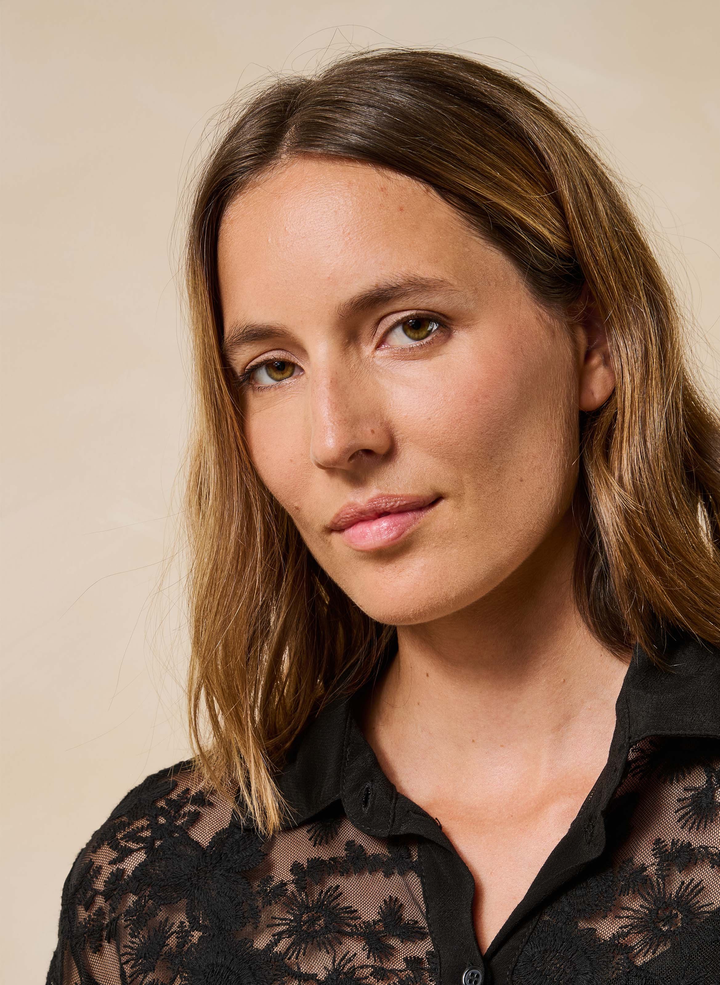 Rechte kanten blouse LA FEE MARABOUTEE Zwart