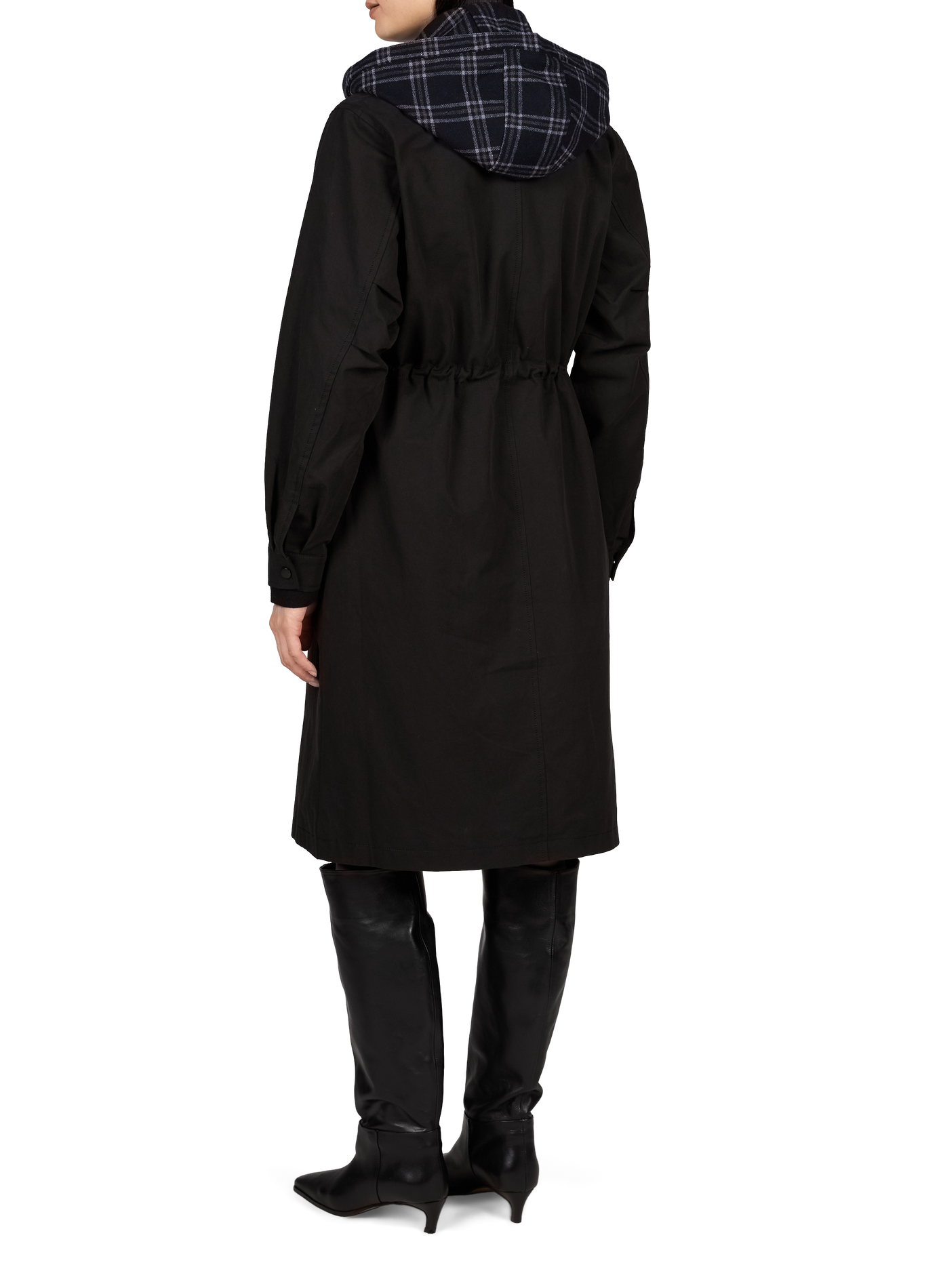 Gildas printed hooded parka LAURE+MAX Black
