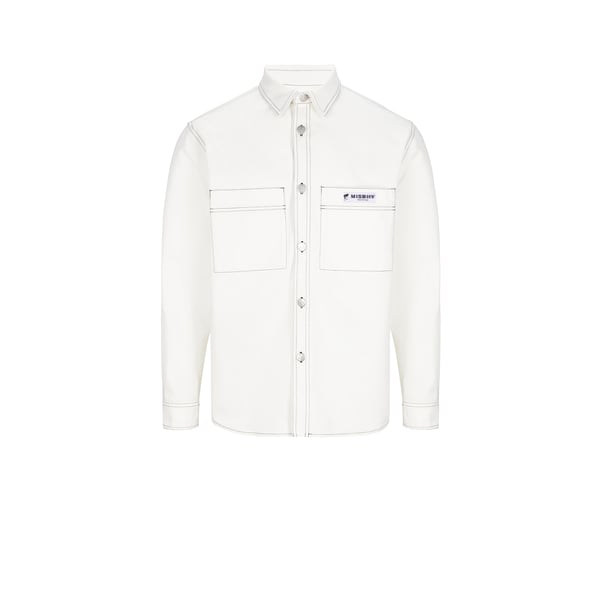 Surchemise boutonnée en denim