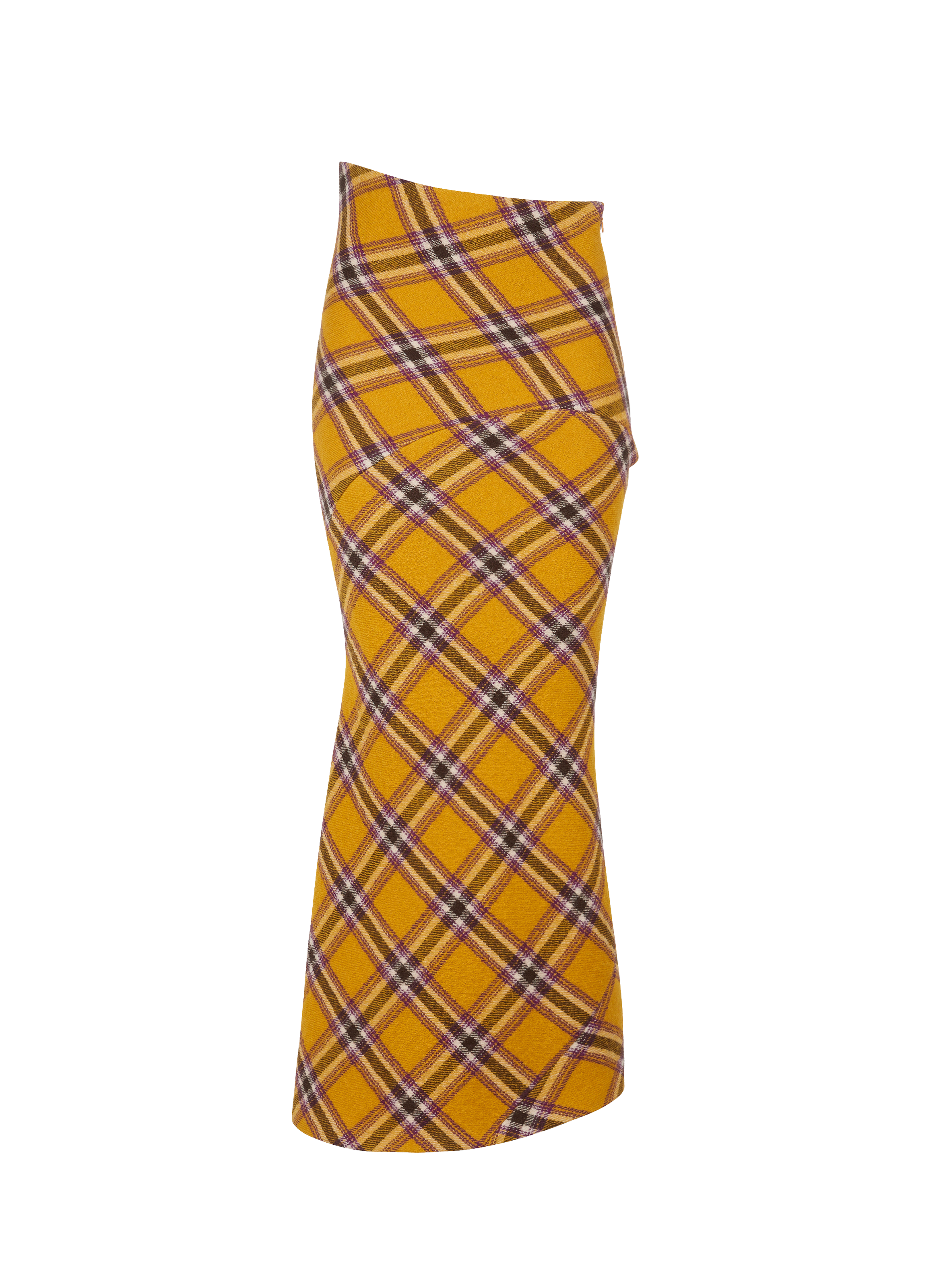 Maxi-jupe en laine vierge mélangée