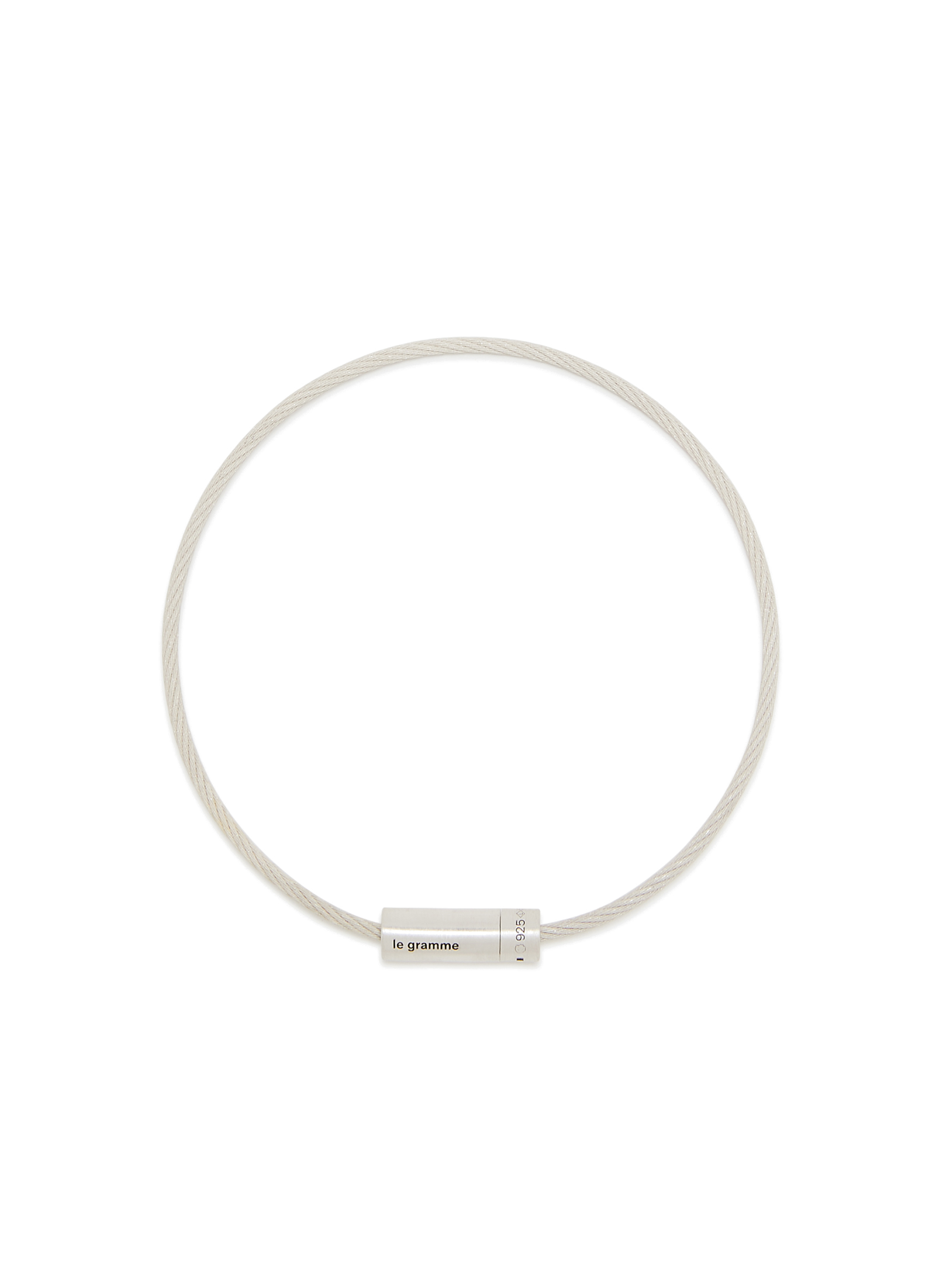 LE GRAMME Bracelet câble 7g en argent brossé Argent
