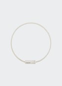 Bracelet câble 7g en argent brossé bracelet câble le 7 g en argent brossé Argent