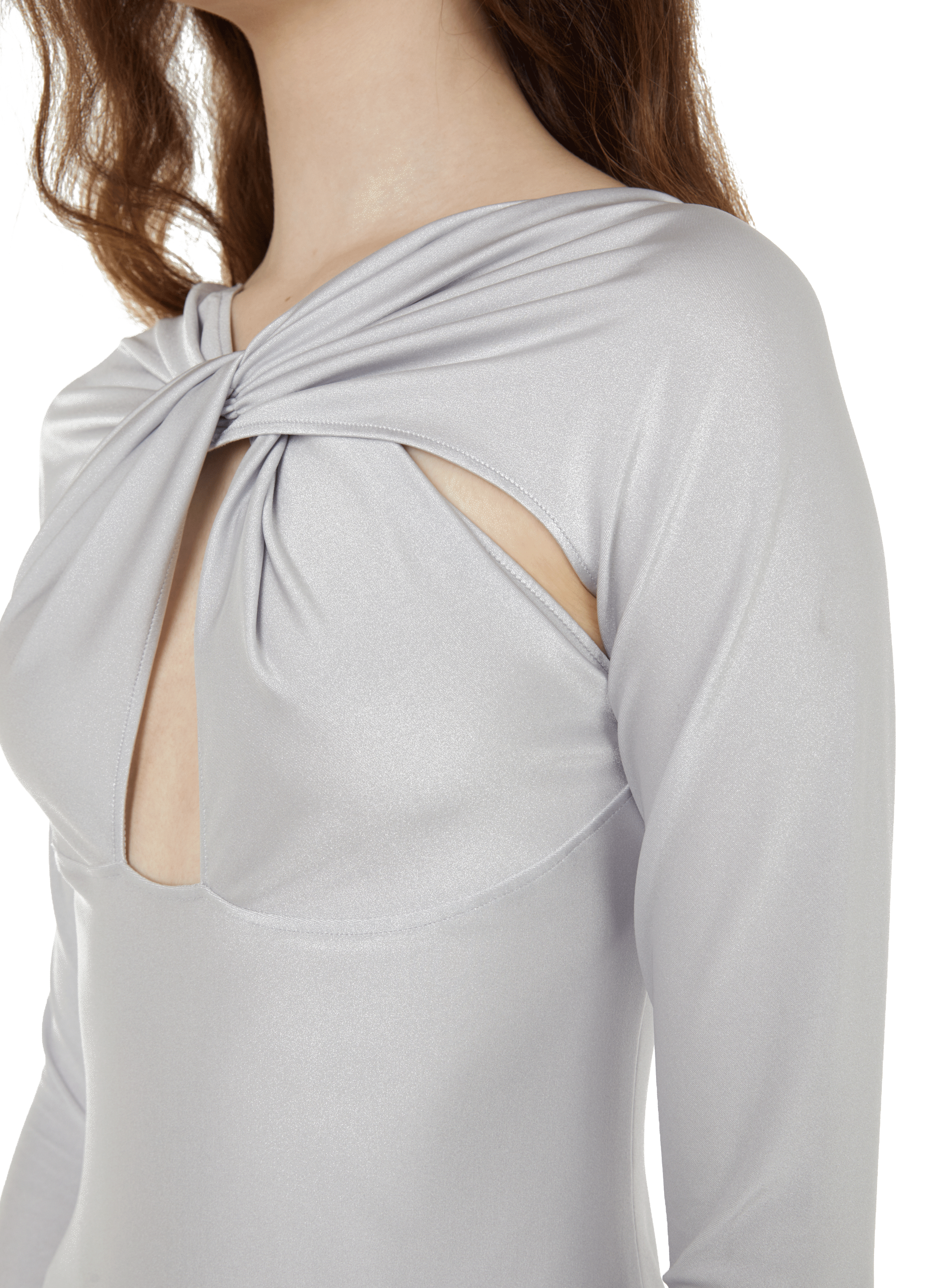 Mini dress with twisted detail  COPERNI Grey