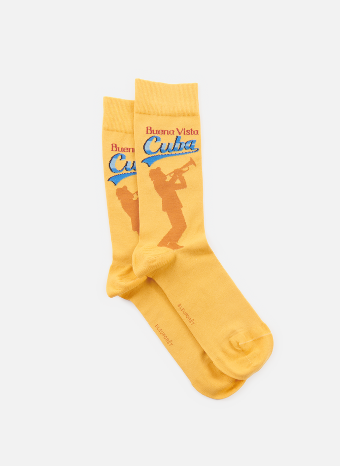 BLEUFORÊT printed high socks