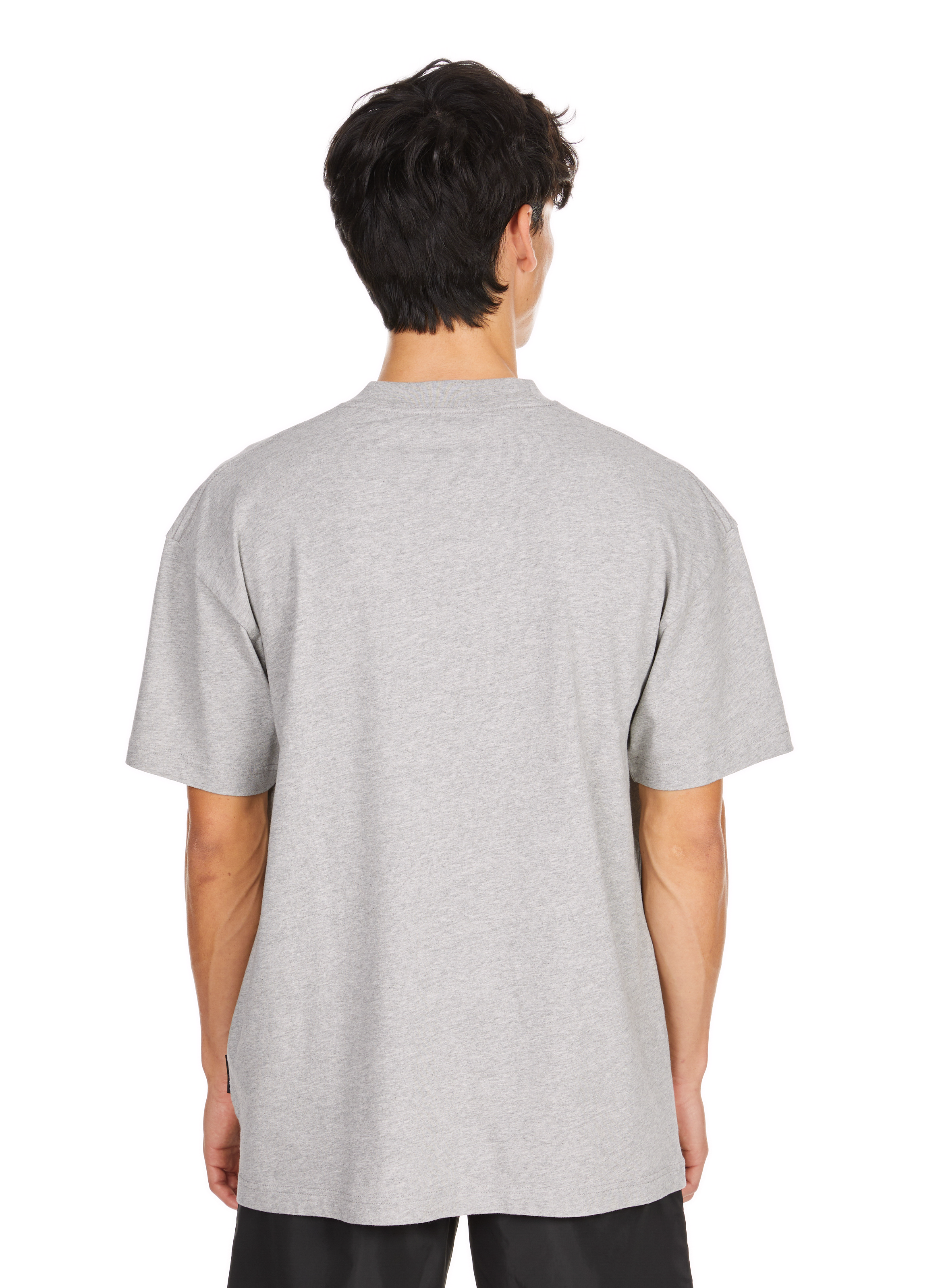 Biker-style cotton t-shirt PALM ANGELS Grey