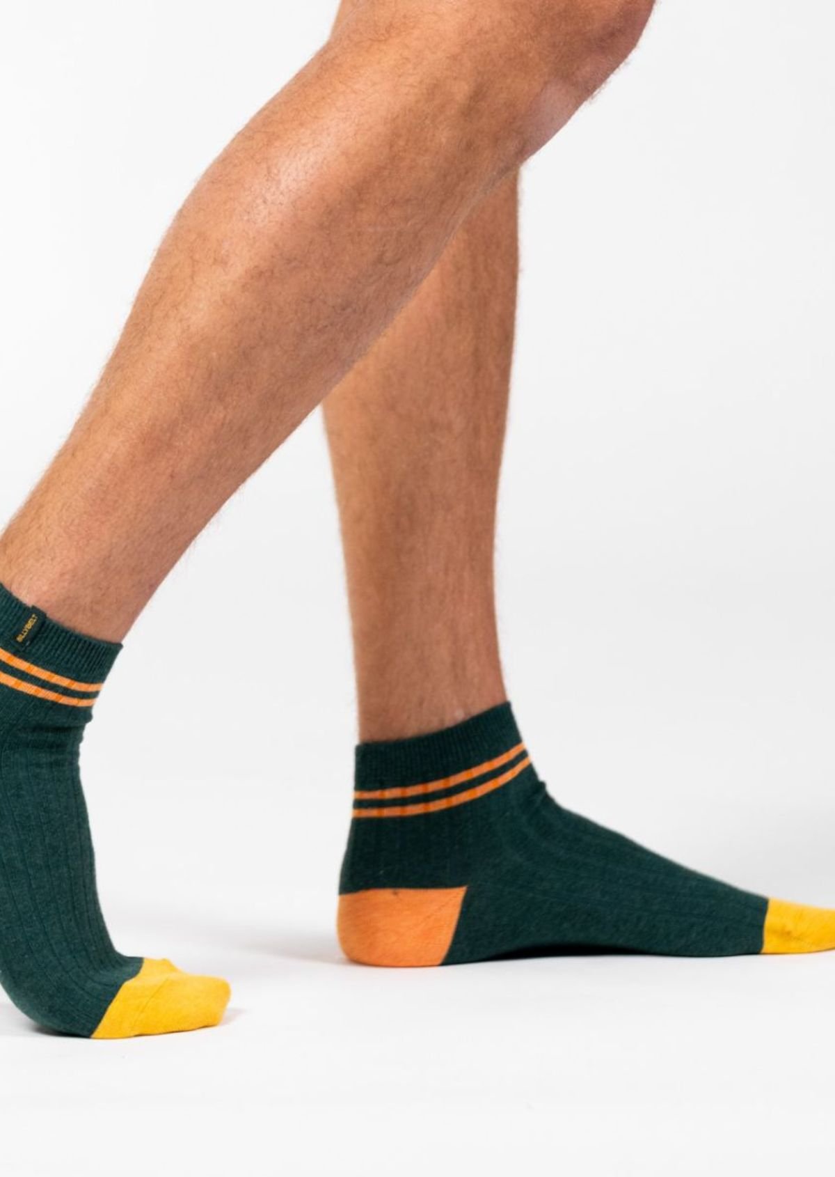 Chaussettes en coton peigné mi-hautes BILLYBELT Vert