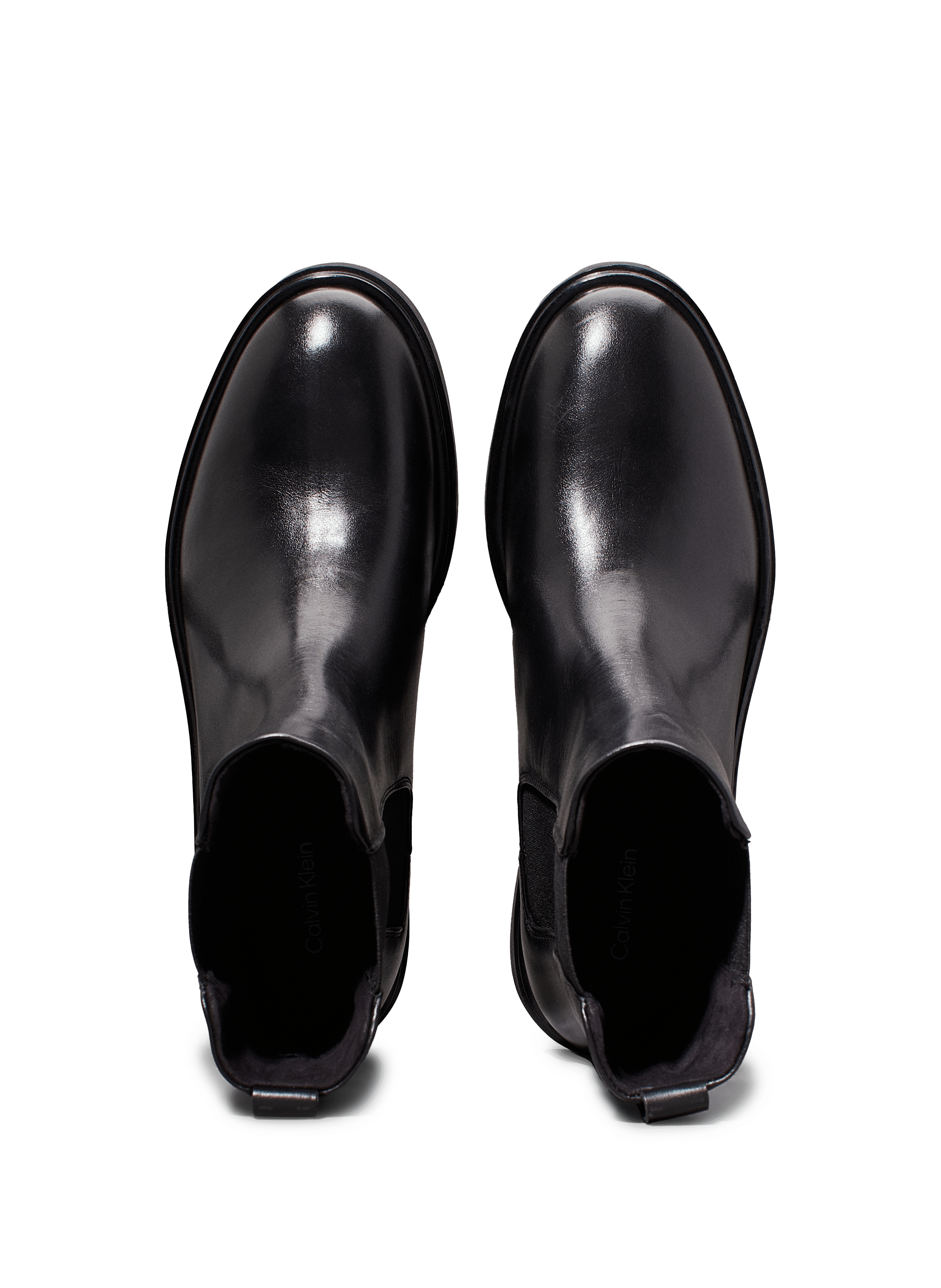 Ankle boots with silver tips CALVIN KLEIN Black