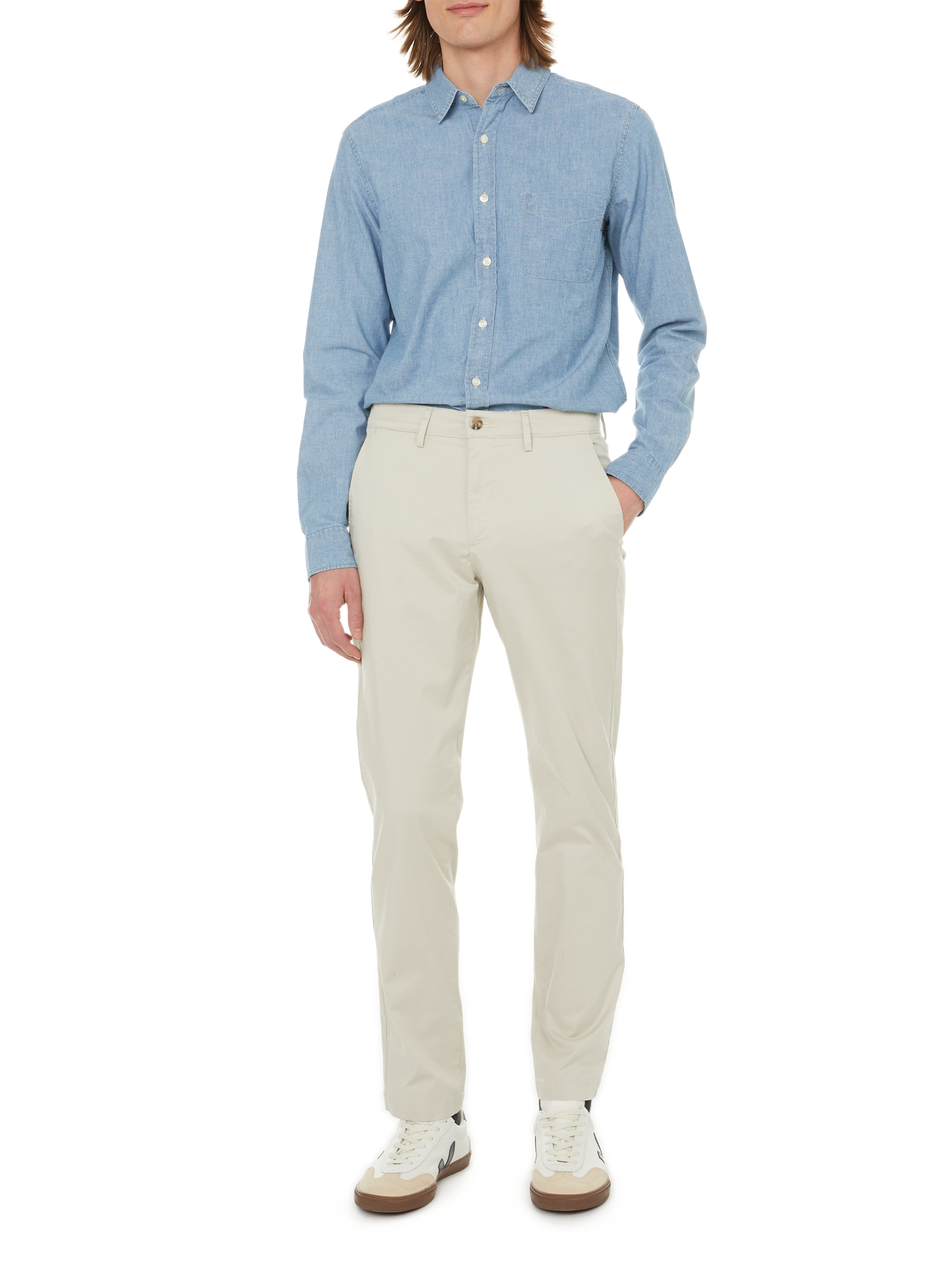 Pantalon chino uni DOCKERS Beige