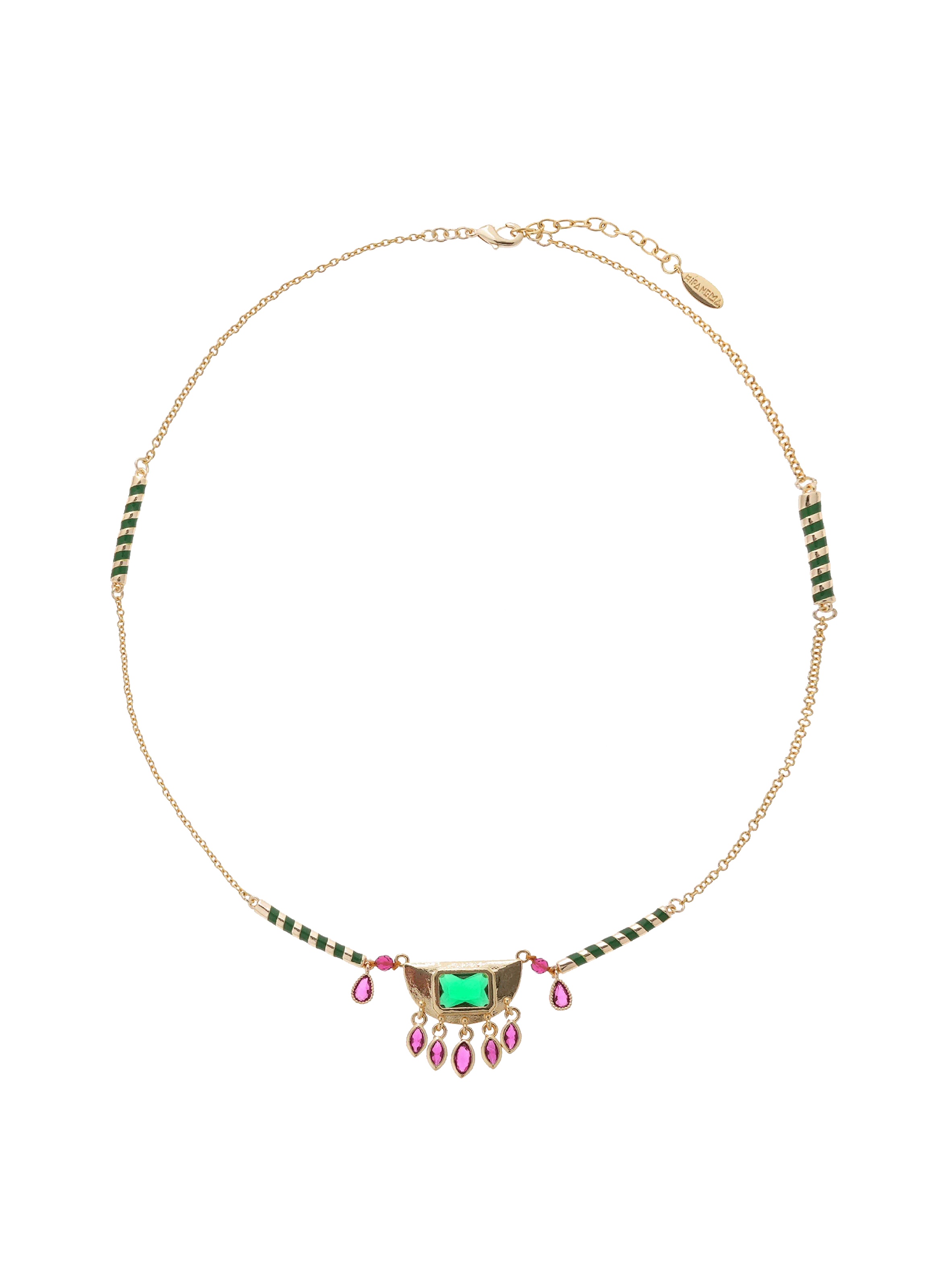 Collier chaîne avec pendentif nikole HIPANEMA Vert
