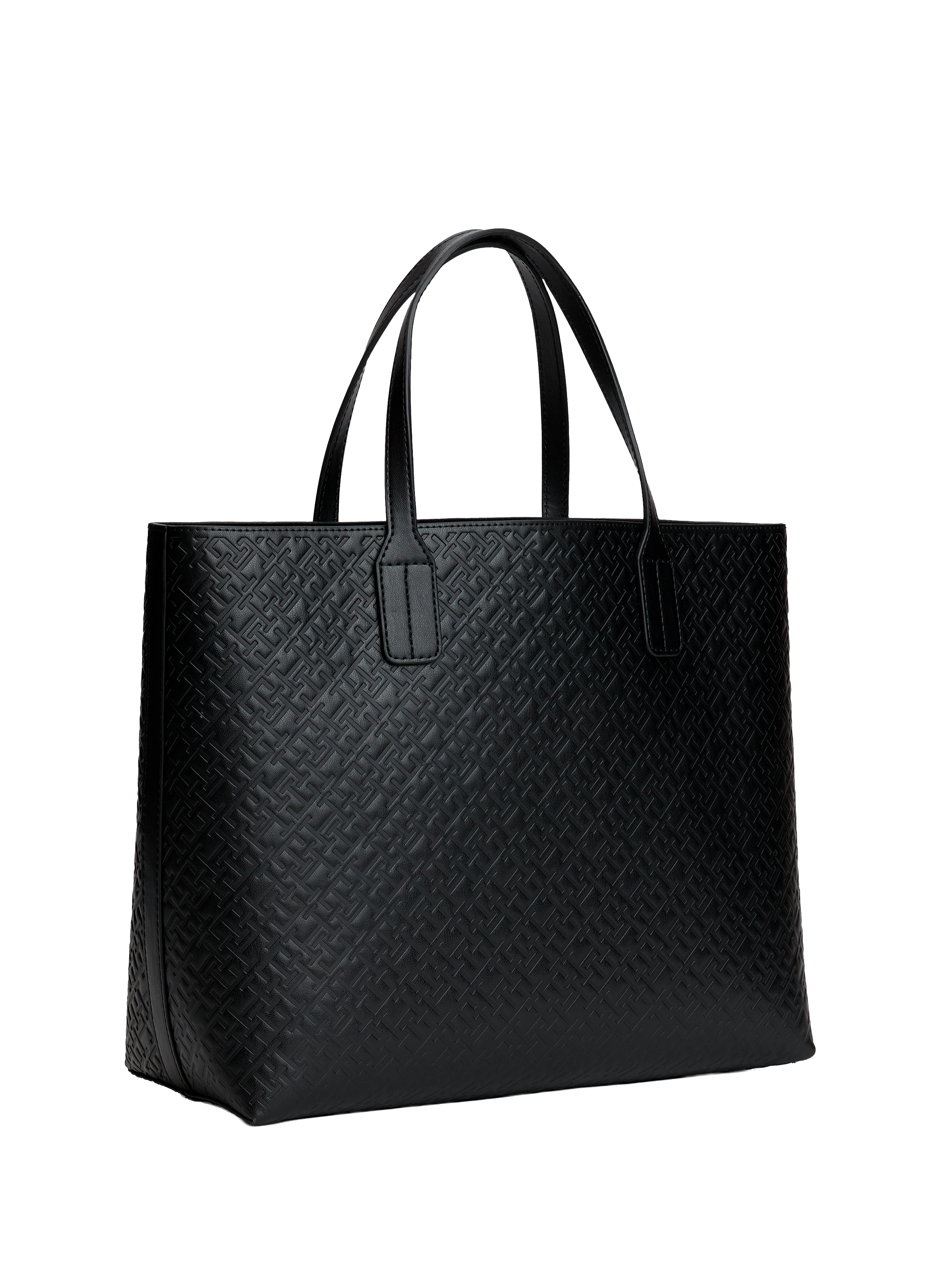 Logo-print handbag TOMMY HILFIGER Black