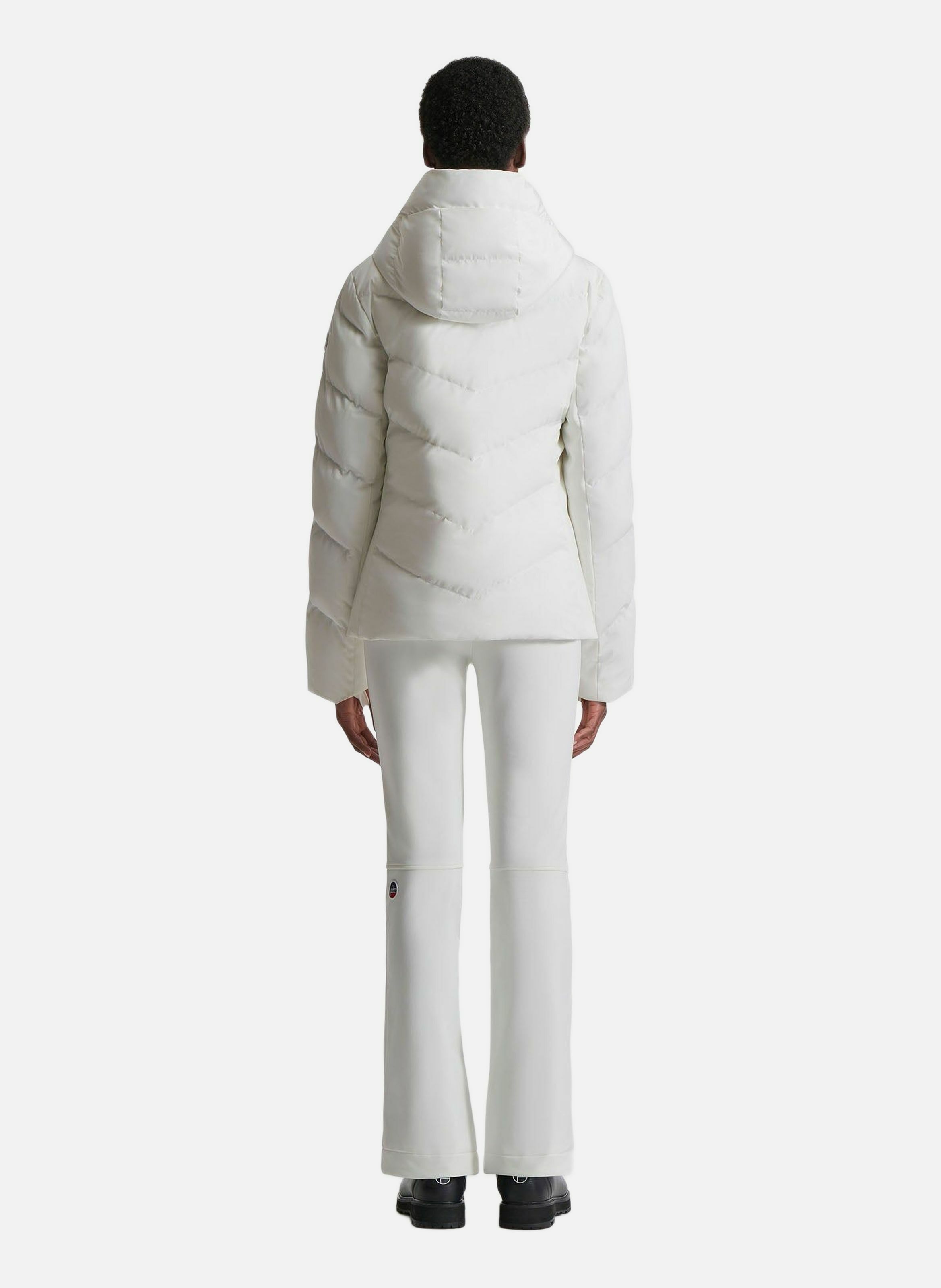 Veste de ski delphine col montant coupe ajustée FUSALP Blanc