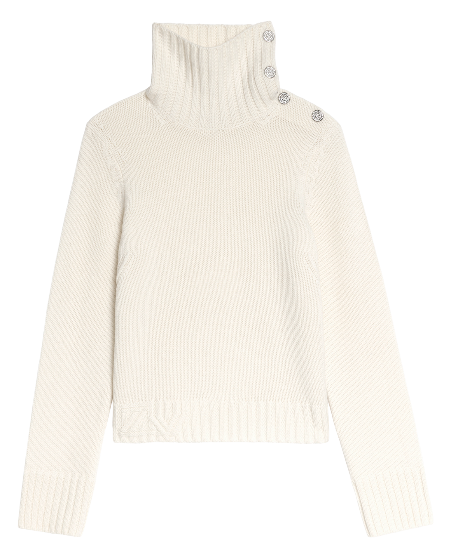 Pull col montant en cachemire nalma ZADIG&VOLTAIRE Blanc